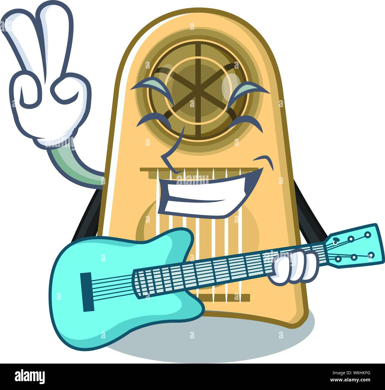 With guitar egg slicer in the mascot shape Stock Vector Image & Art Alamy