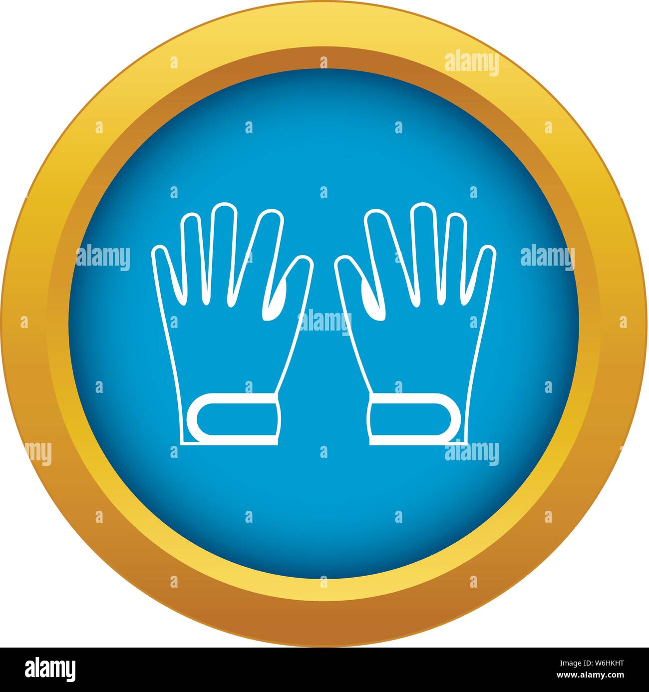 Winter gloves icon blue vector isolated Stock Vector Image & Art - Alamy