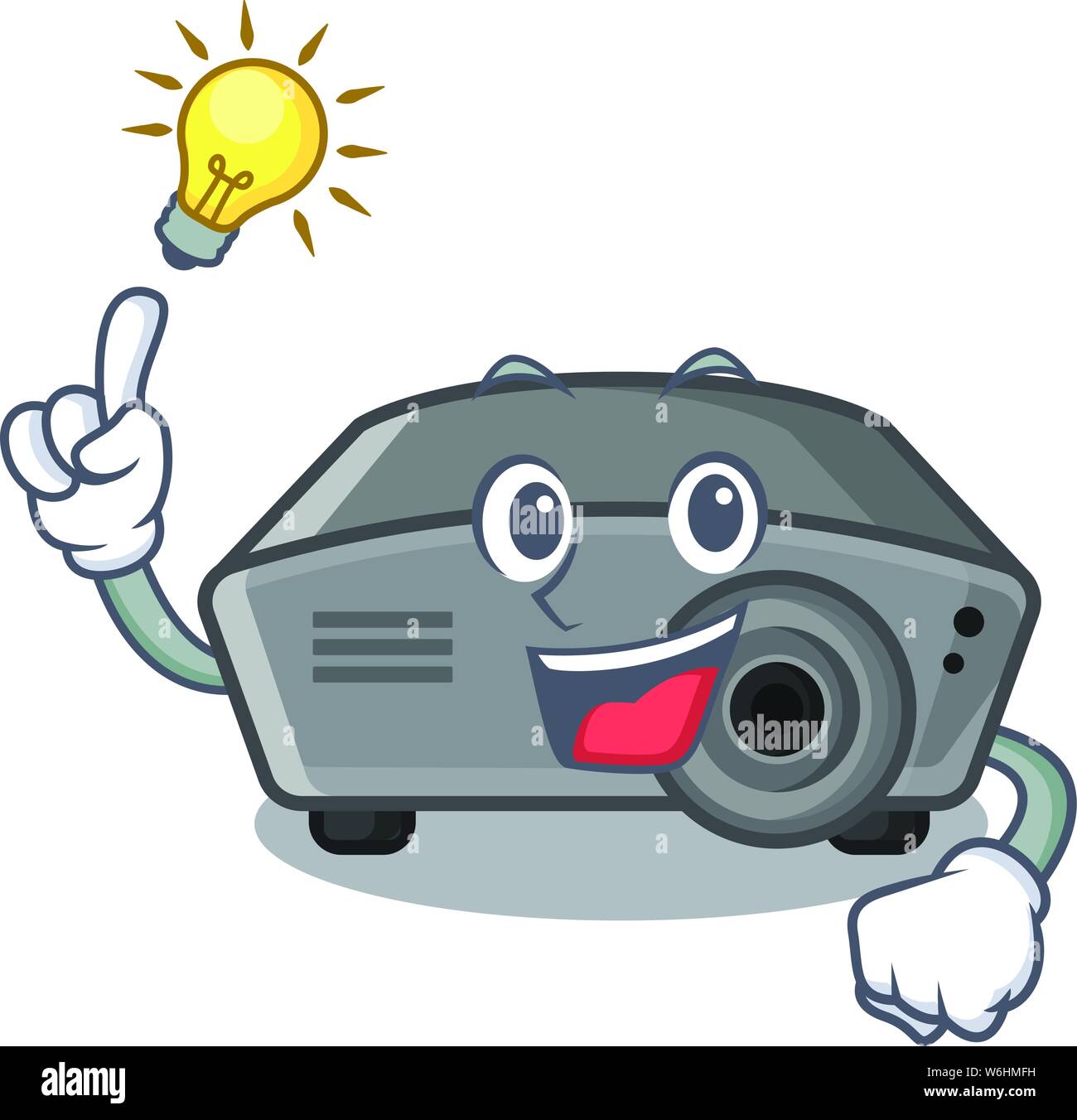 Have an idea projector toy in a cartoon chair Stock Vector Image & Art