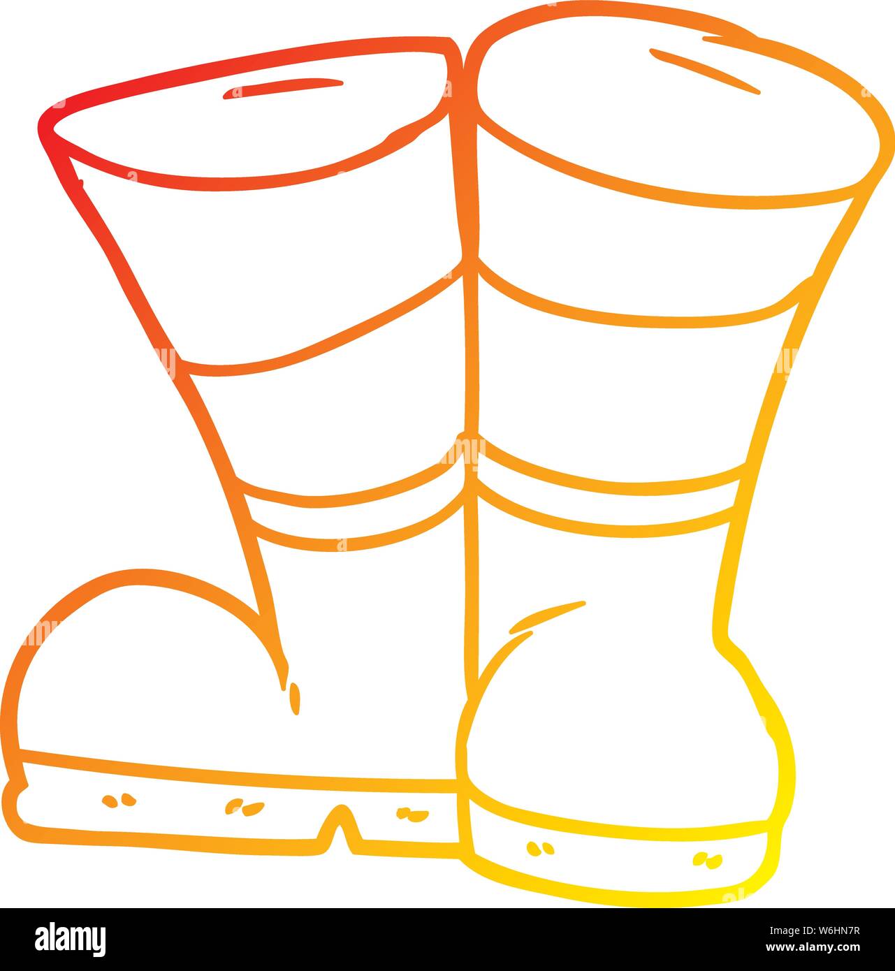 wellington boots drawing