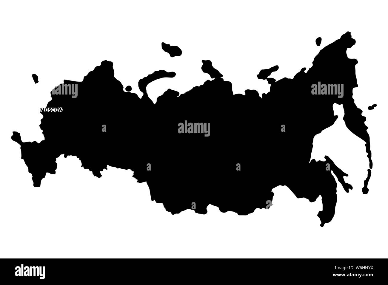 Russia map. Russian federation vector map. Vector illustration eps 10 Stock Vector