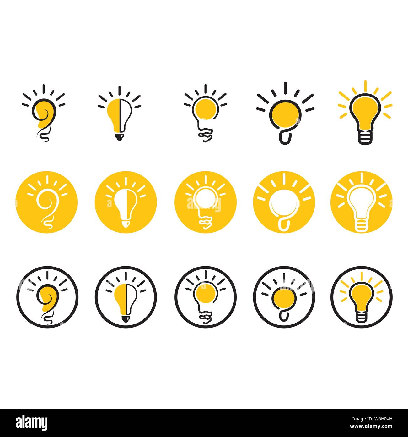 light bulb symbol vector design illustration Stock Vector Image & Art Alamy