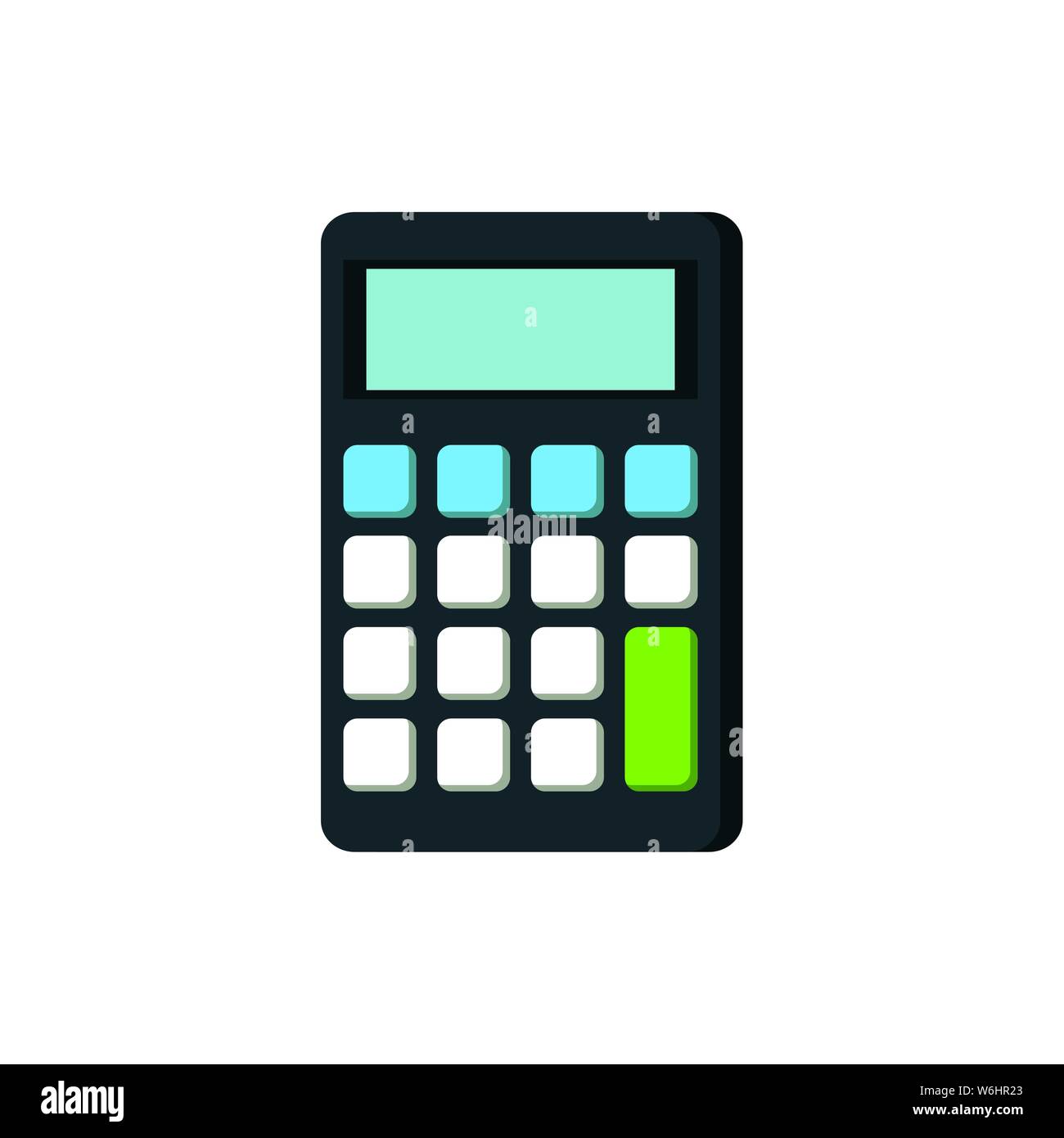 calculator math digital device icon Stock Vector Image & Art - Alamy