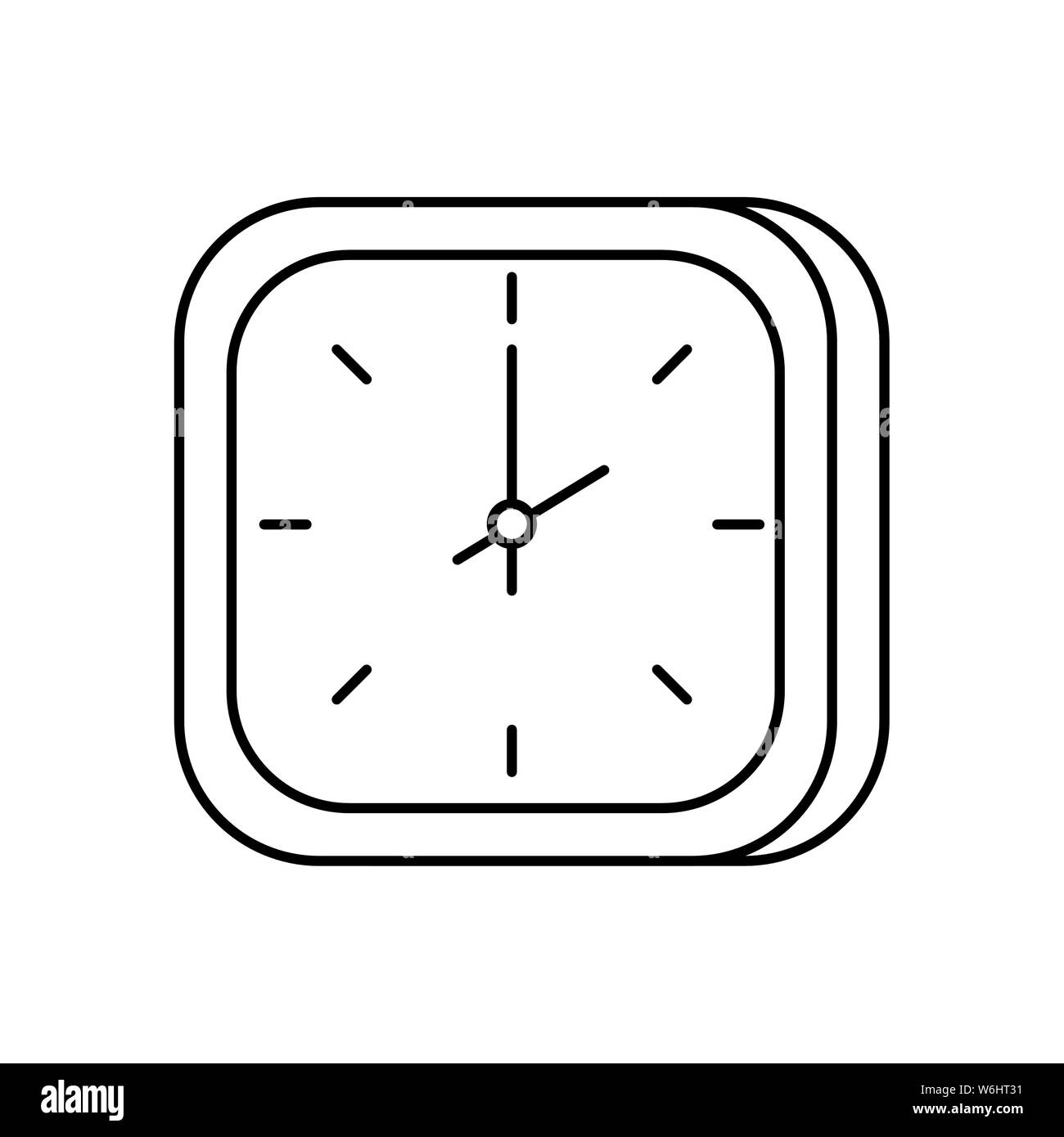 time clock watch isolated icon Stock Vector Image & Art - Alamy