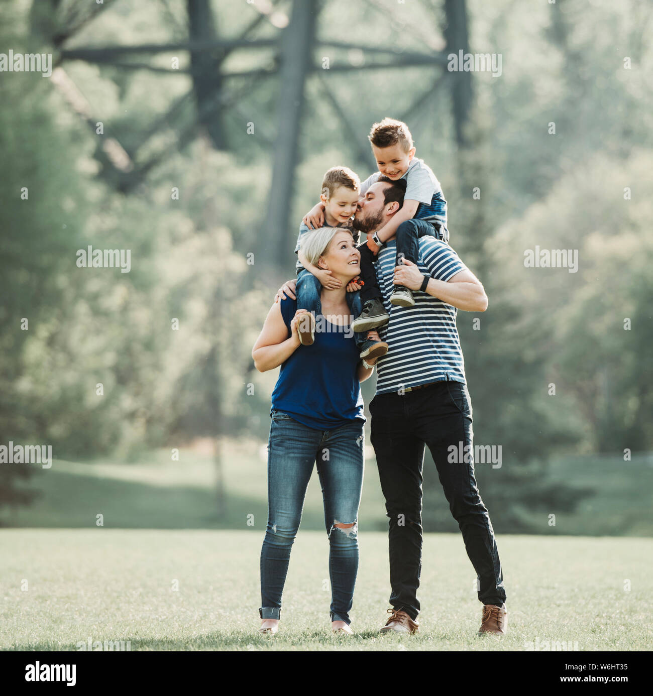Children playing in the park hi-res stock photography and images - Alamy
