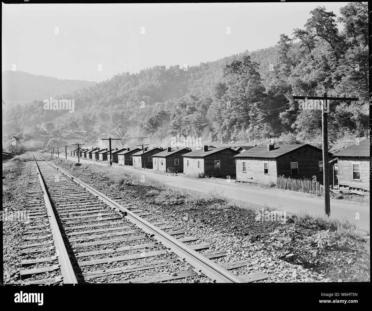 Housing for miners owned and rented privately by Mrs. S. E.