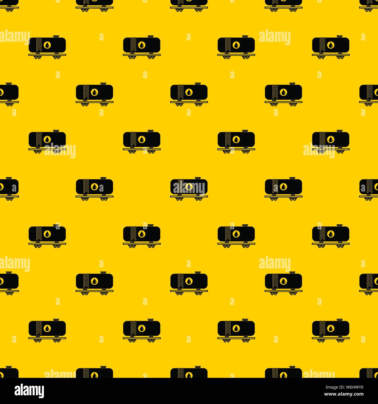 Oil railway tank pattern vector Stock Vector
