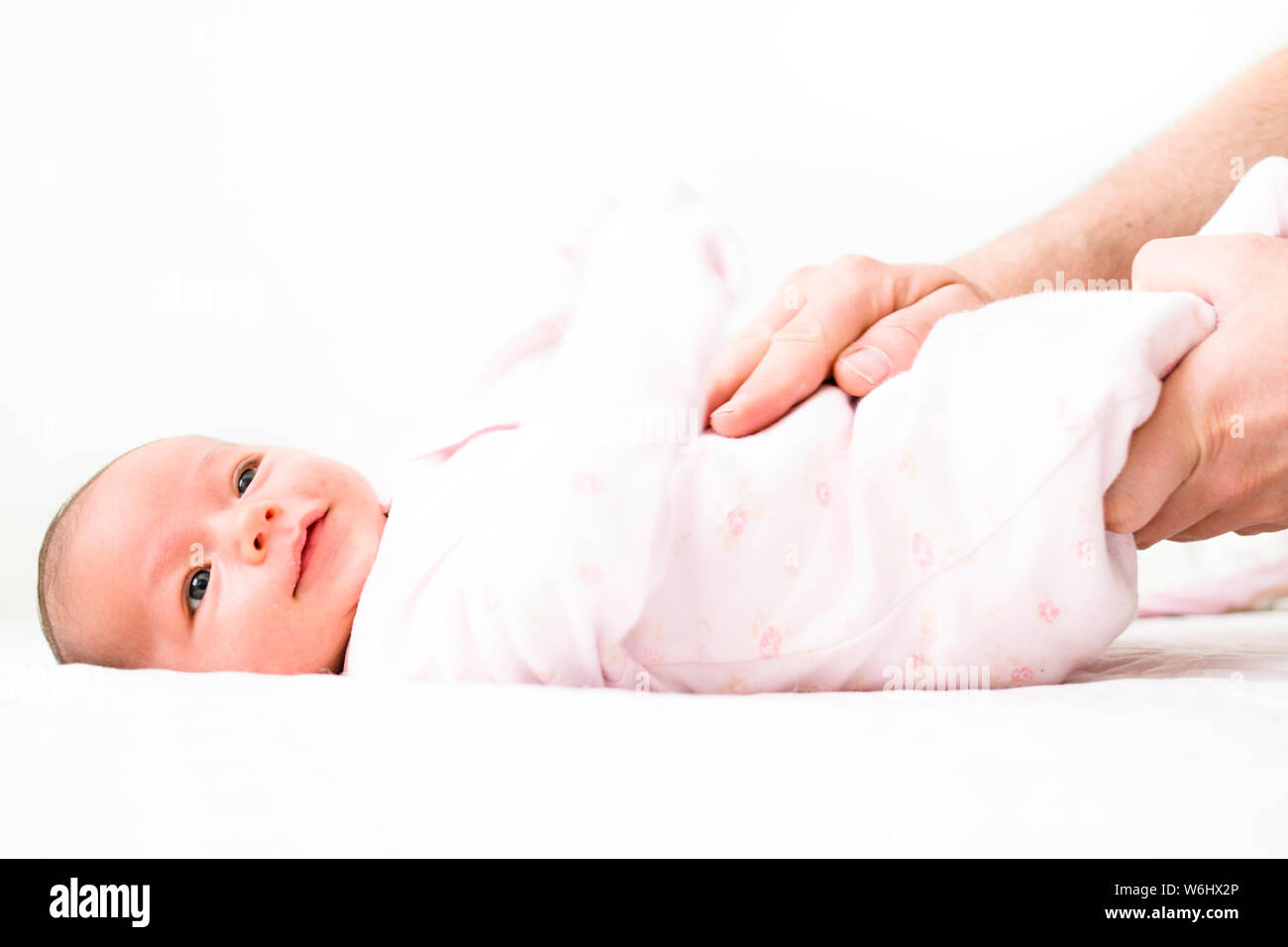 leg movements for the baby suffering gas pains Stock Photo Alamy