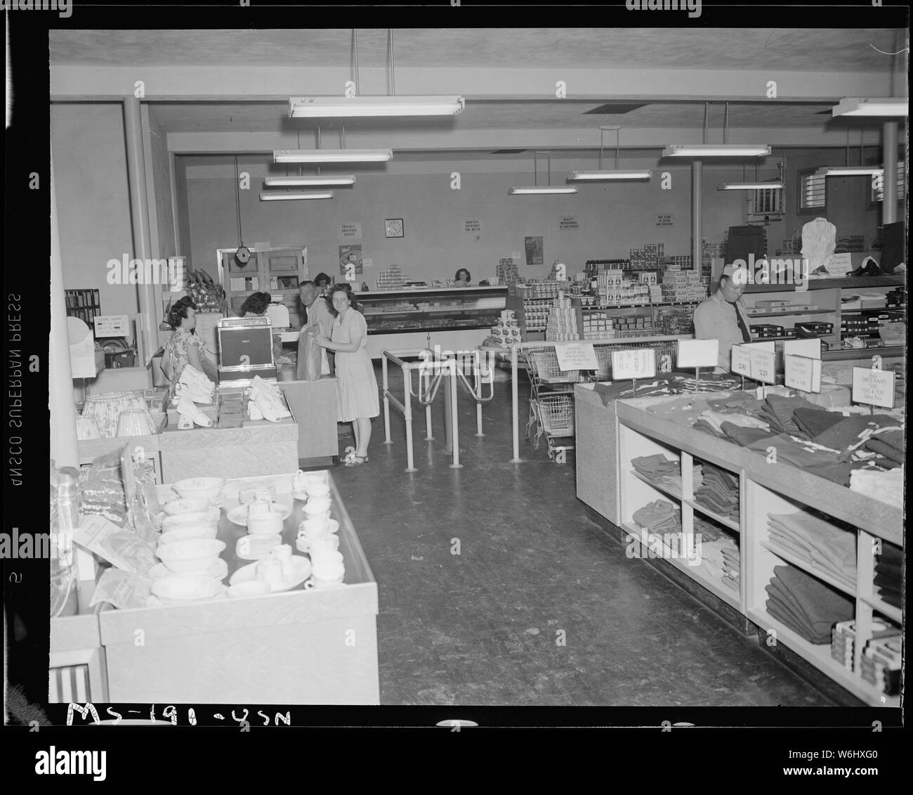Interior of company store. Pittsburgh Coal Company, Westland Mine
