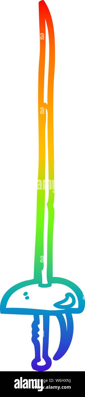 Freehand drawn cartoon hand sword Cut Out Stock Images & Pictures - Alamy