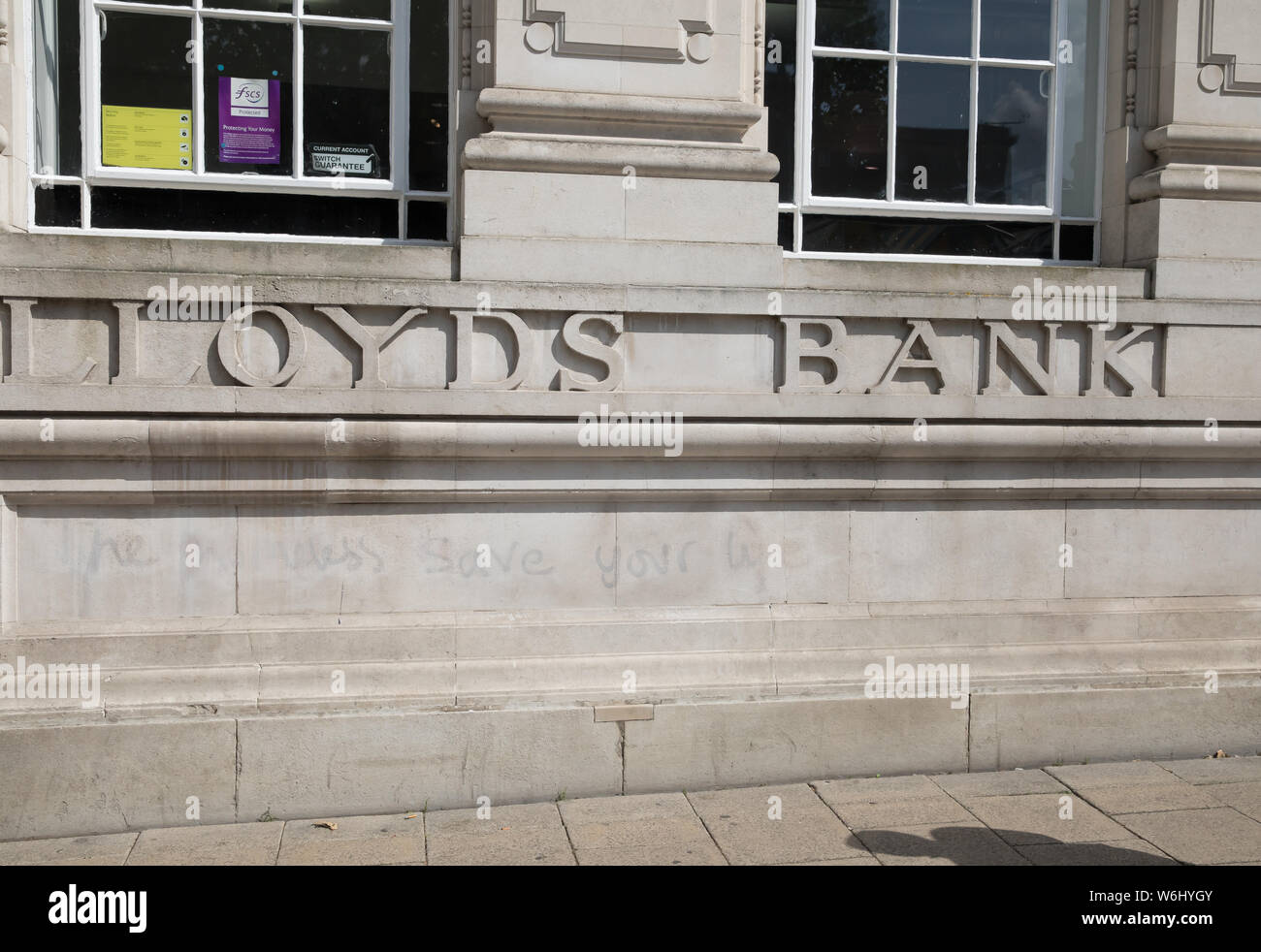 A Branch Of Lloyds Bank In Gentlemans Walk Norwich Norfolk Stock