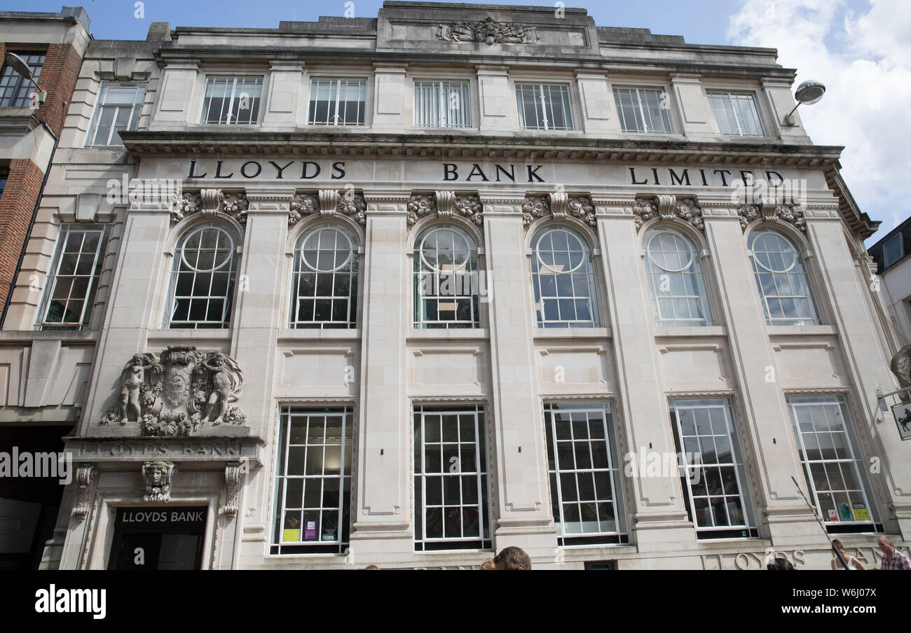 A branch of Lloyds Bank in Gentlemans walk Norwich Norfolk Stock Photo