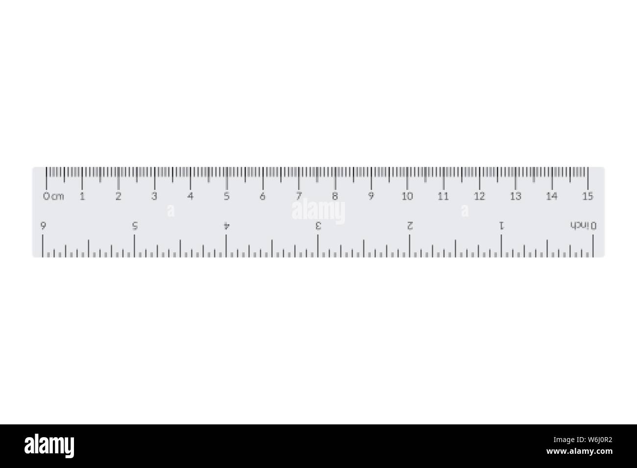 Metric imperial rulers centimeter and inch Vector Image