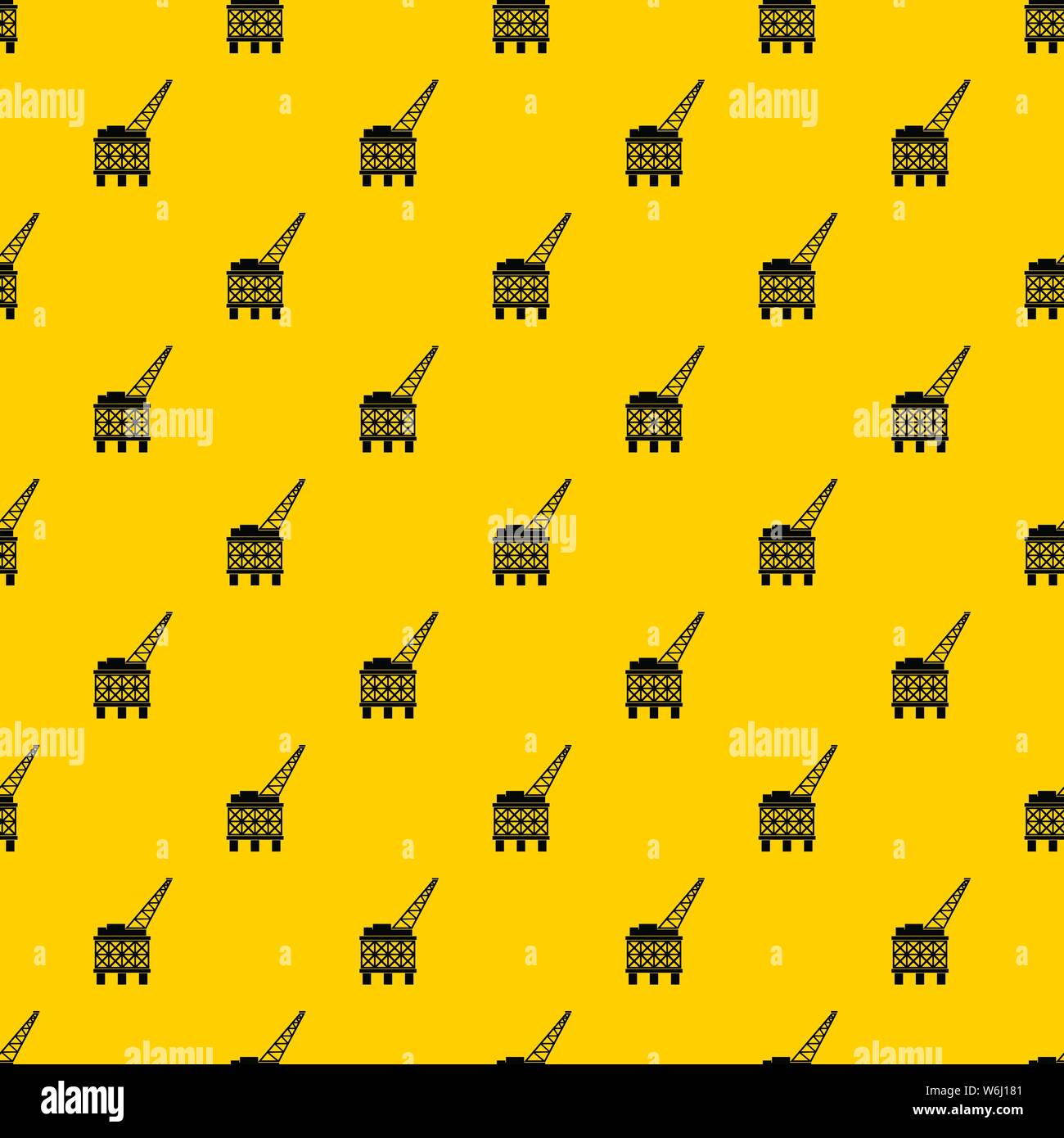 Oil platform pattern vector Stock Vector