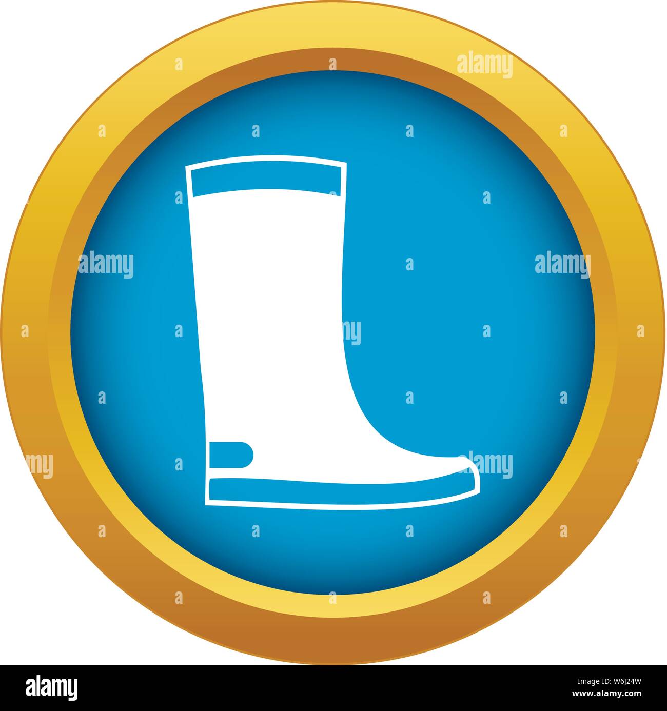 Rubber boots icon blue vector isolated Stock Vector Image & Art - Alamy