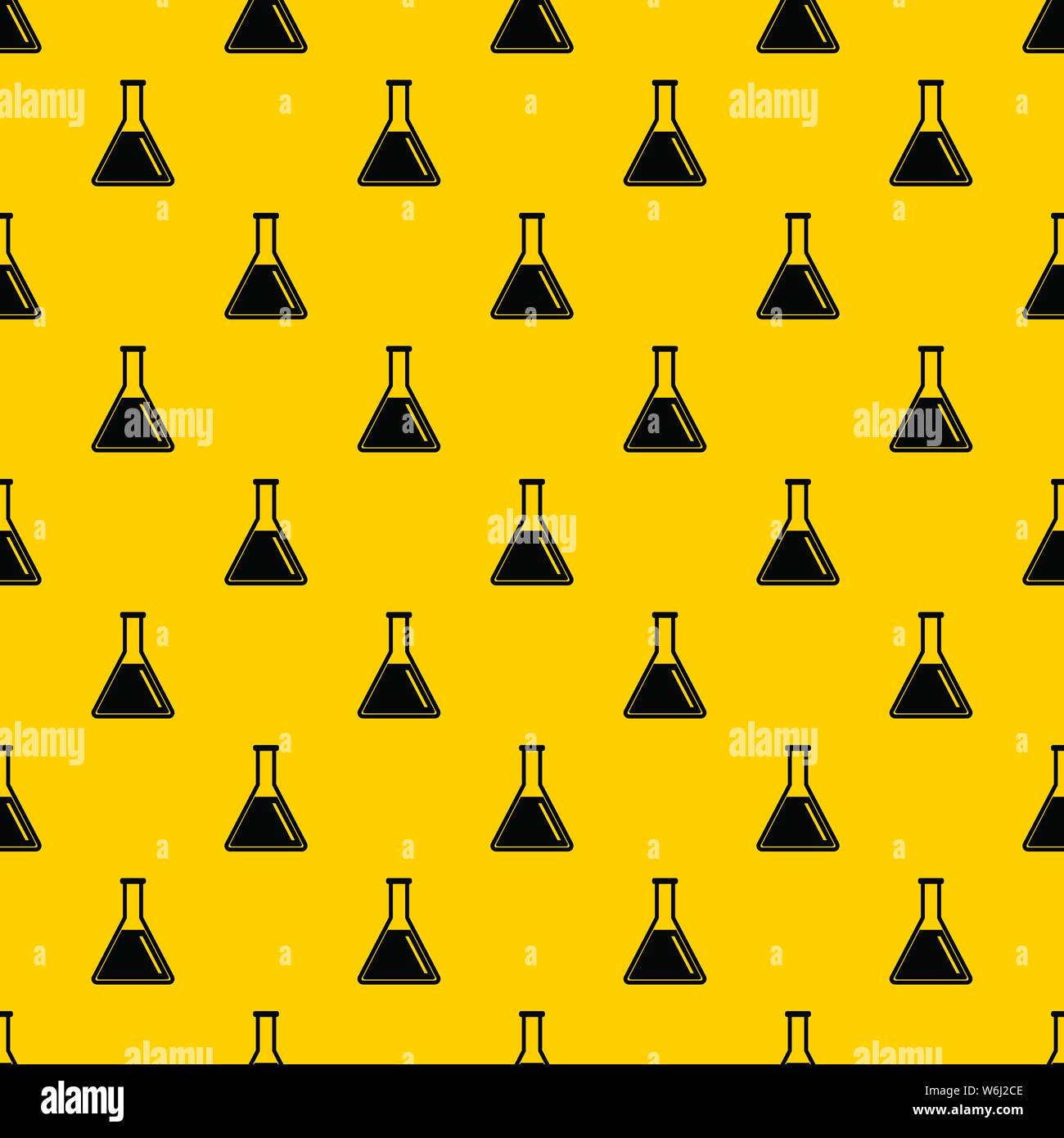 Test tube with oil pattern vector Stock Vector