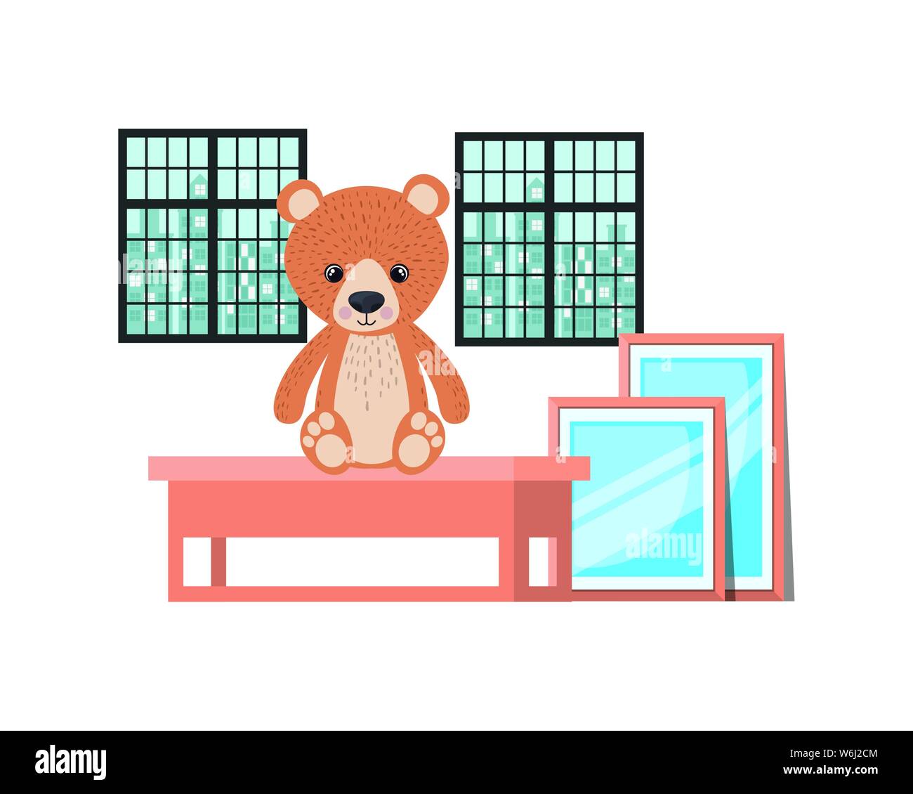 Isolated teddy bear design vector illustration Stock Vector Image & Art ...