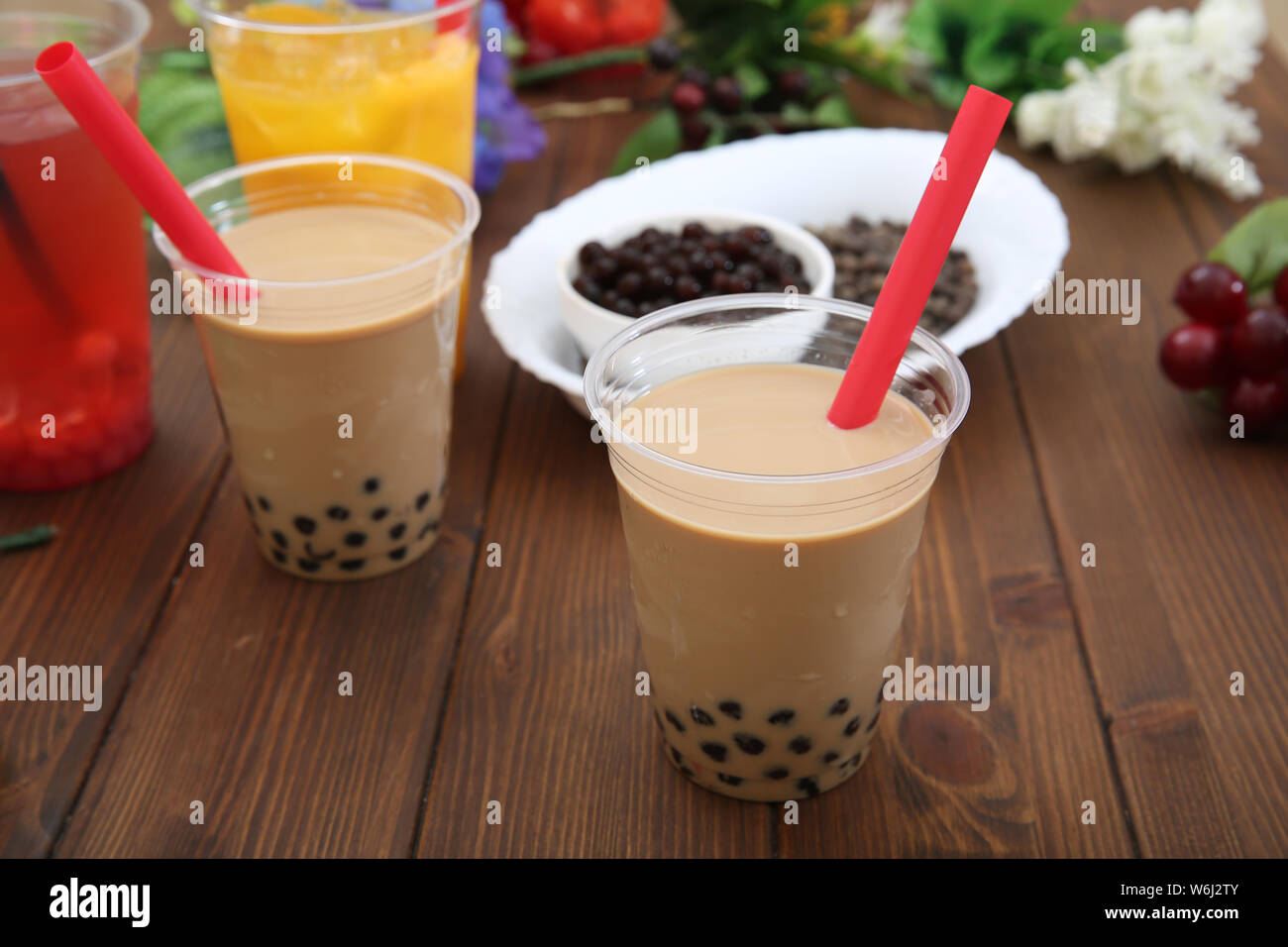 Tapioca milk tea Stock Photo Alamy