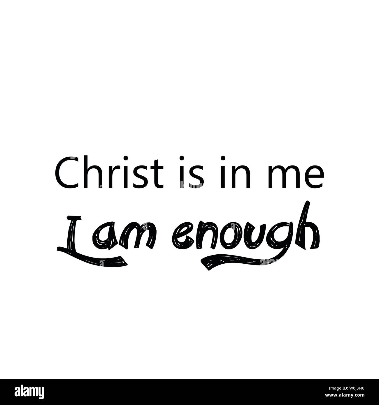 Biblical Phrase Motivational Quote Of Life Stock Vector Image Art