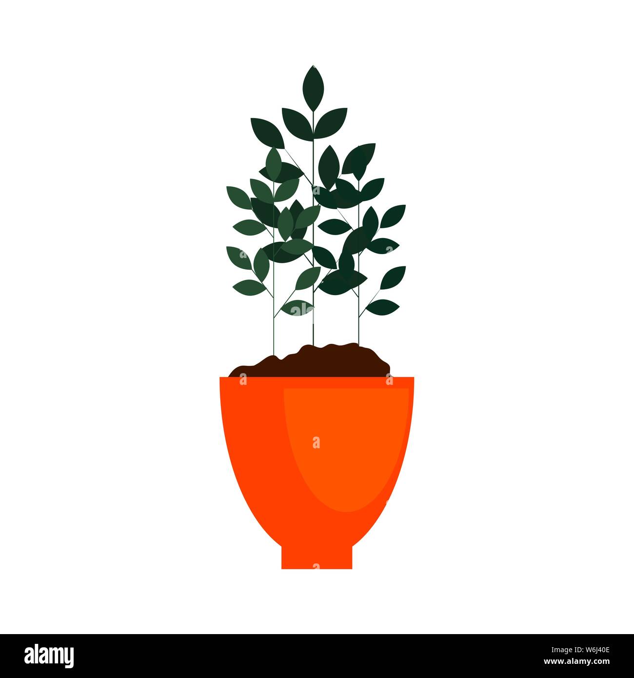 houseplant in pot natural icon Stock Vector Image & Art - Alamy
