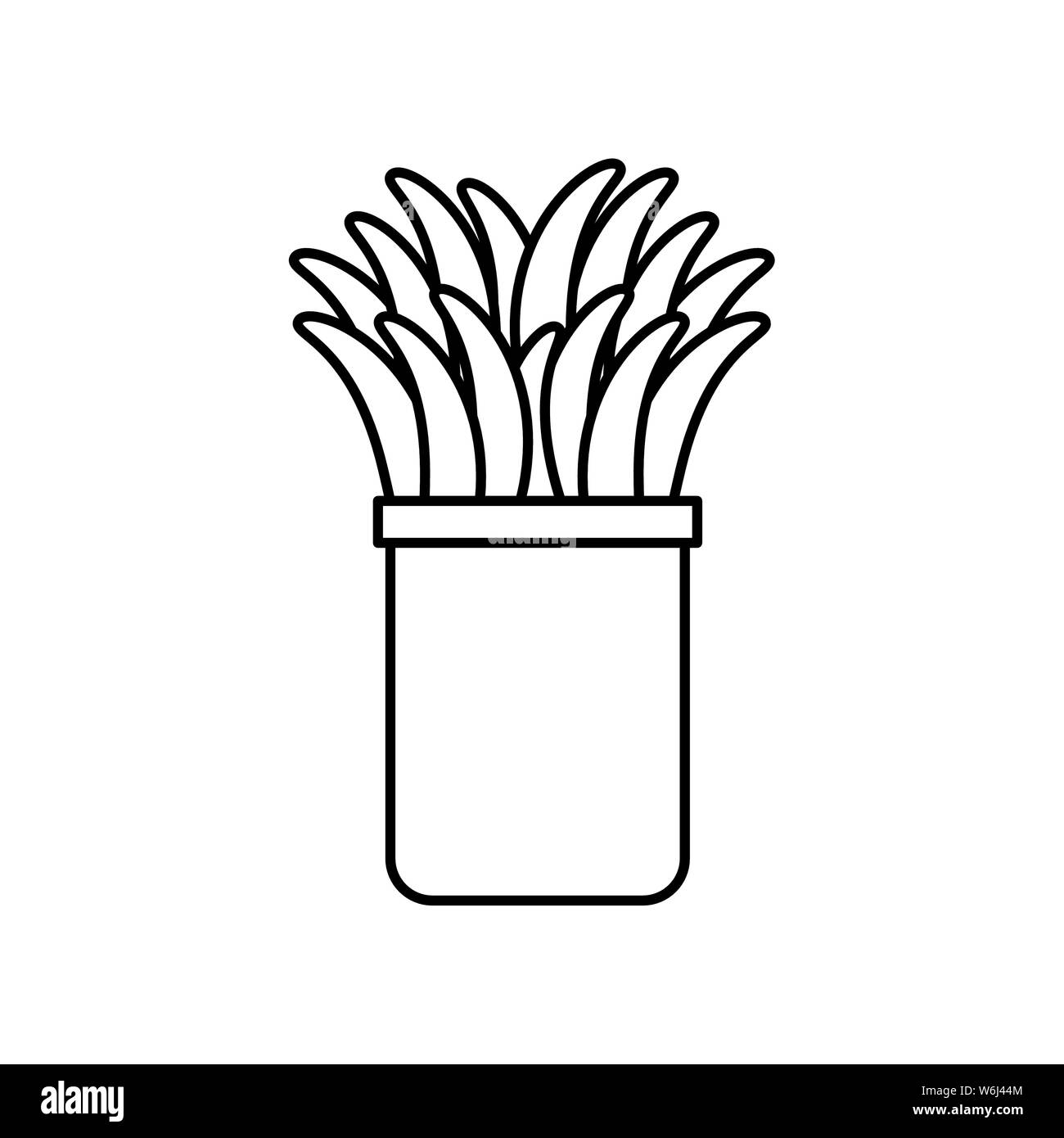 houseplant in pot natural icon Stock Vector Image & Art - Alamy