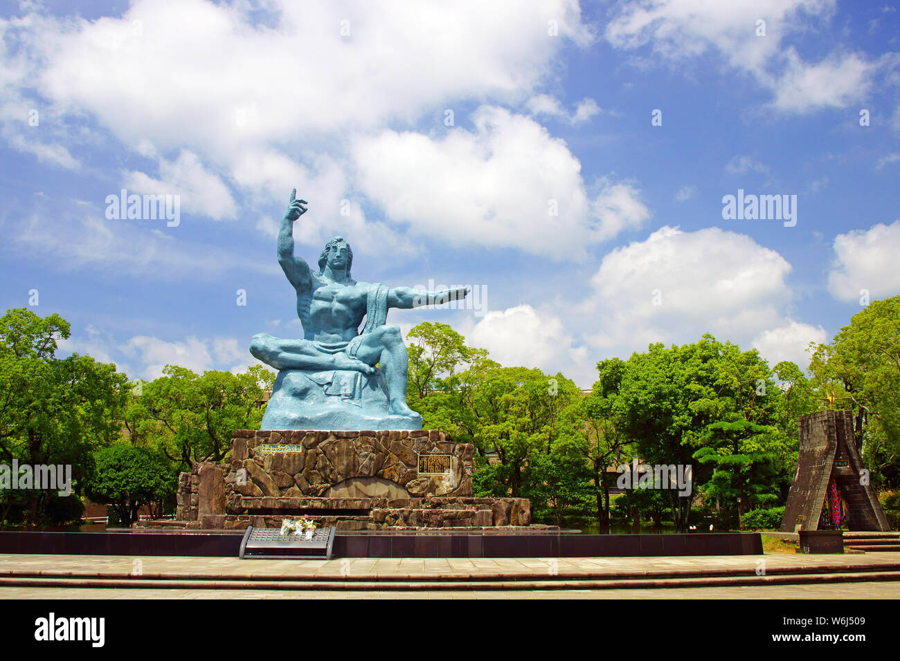 Peace Statue in Nagasaki Peace Park, Japan Stock Photo Alamy
