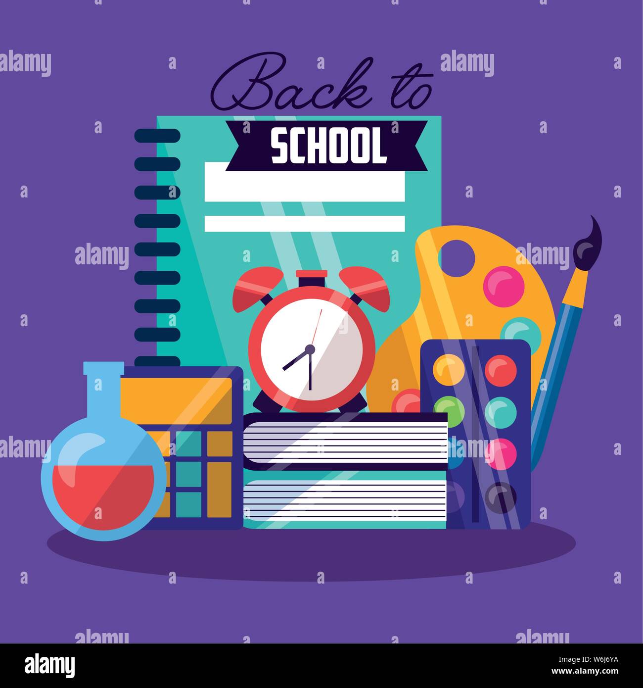 Back to school vector design Stock Vector Image & Art - Alamy