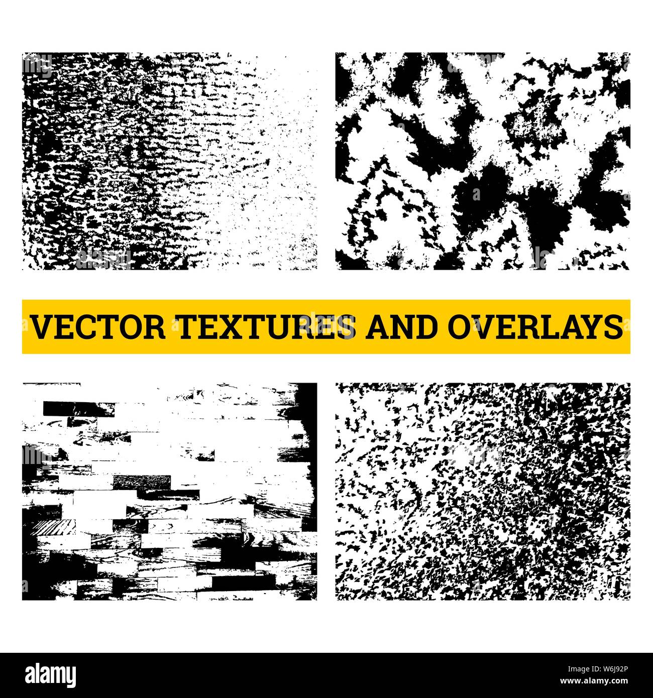 Abstract halftone vector illustration. Grunge textures and overlays for ...