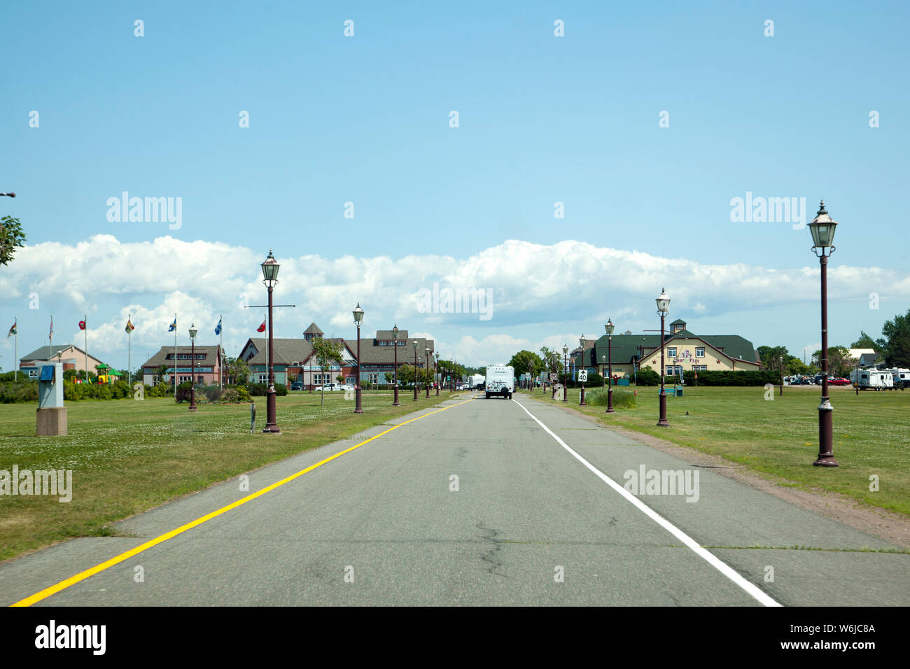 July 26, 2019 Borden Carleton, PEI Driving along the entrance to the