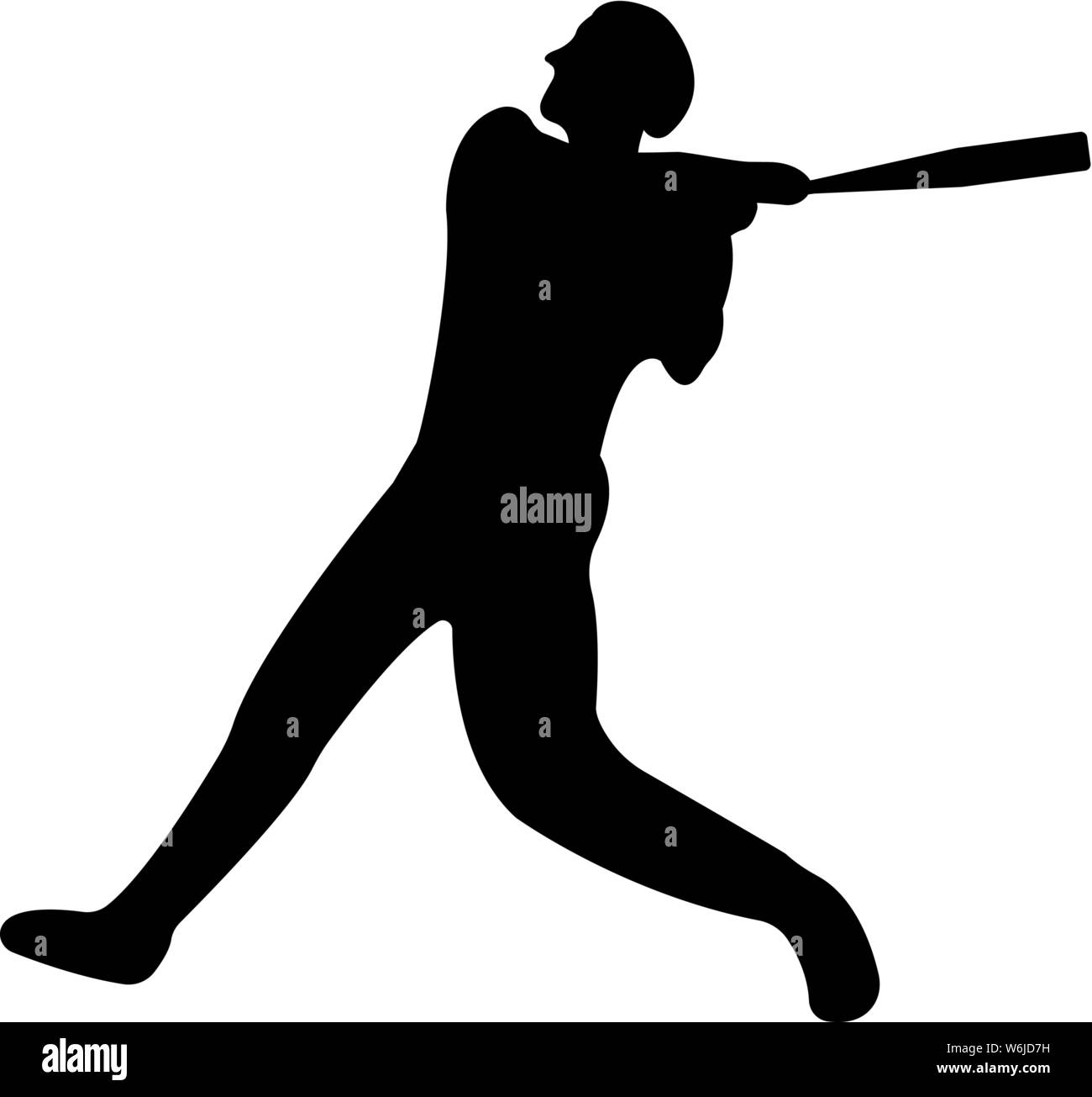 Baseball icon. Black Silhouette Sport label on white Background ...