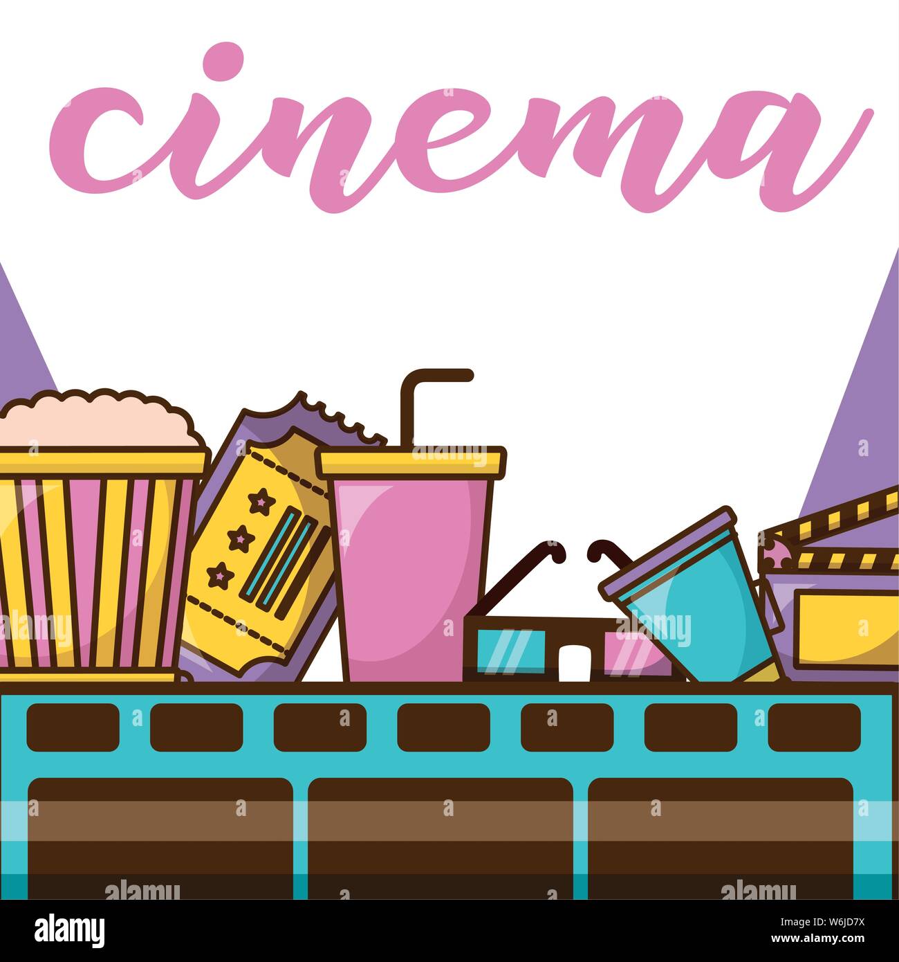 Isolated cinema icon set design Stock Vector Image & Art - Alamy