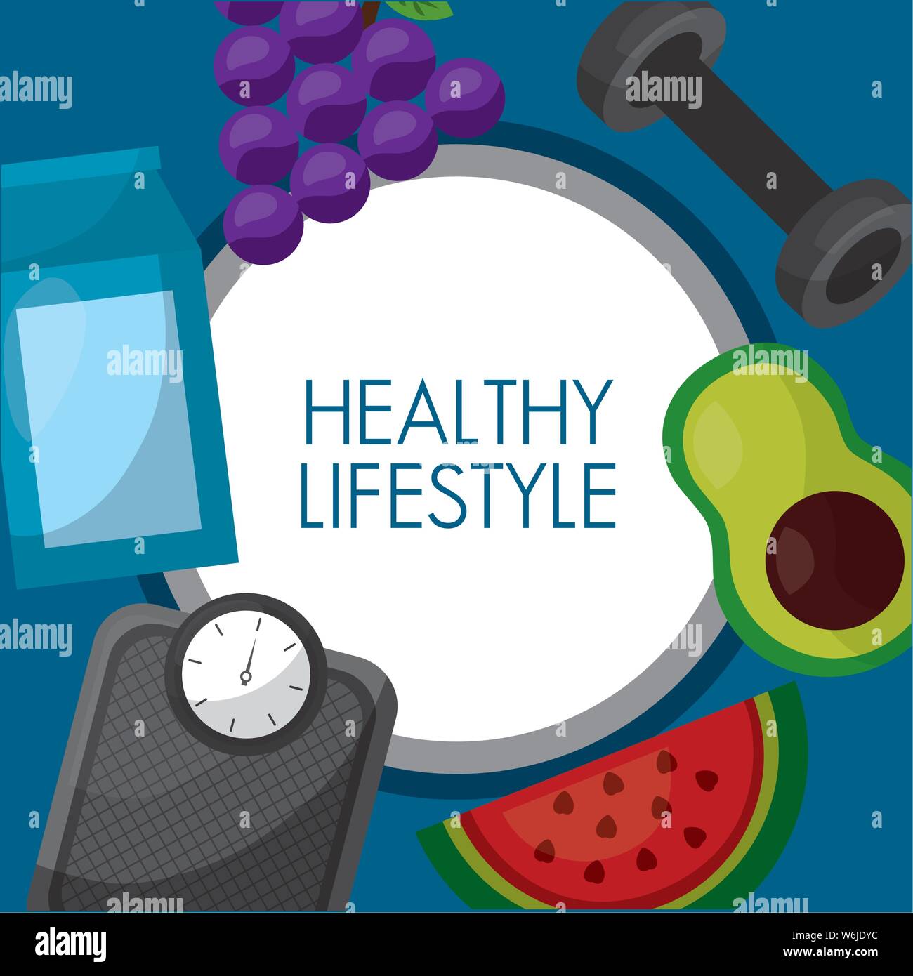 Healthy lifestyle vector design Stock Vector Image & Art - Alamy