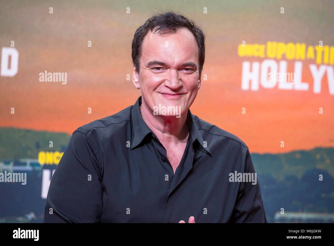 Quentin Tarantino attends the German premiere of 'Once Upon A Time in . Hollywood' at Sony Center in Berlin, Germany, on 01 August 2019. | usage worldwide Stock Photo