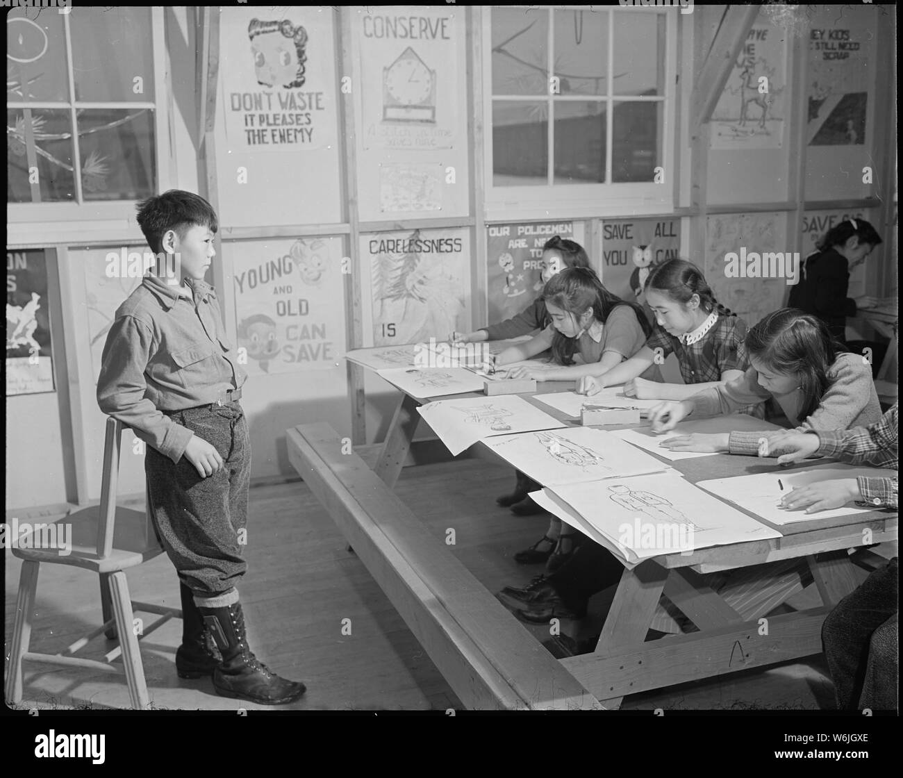 Minidoka Relocation Center Tatsuo Matsuda (Model) Free hand drawing Minidoka Relocation Center Tatsuo Matsuda (Model) Free hand drawing