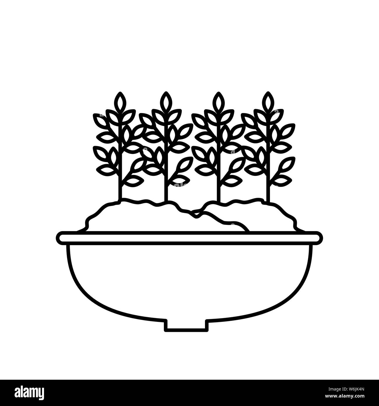 houseplant in pot natural icon Stock Vector Image & Art - Alamy