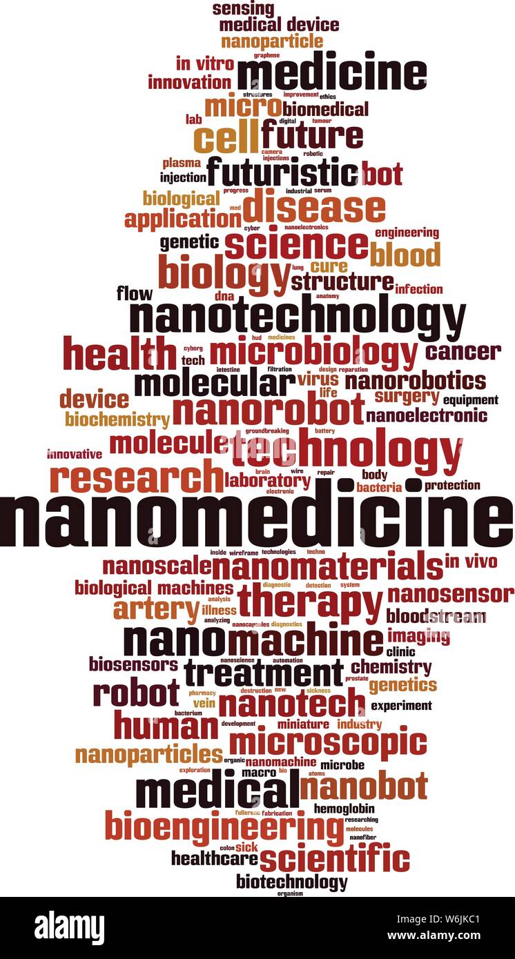 Nanomedicine word cloud concept. Collage made of words about nanomedicine. Vector illustration Stock Vector