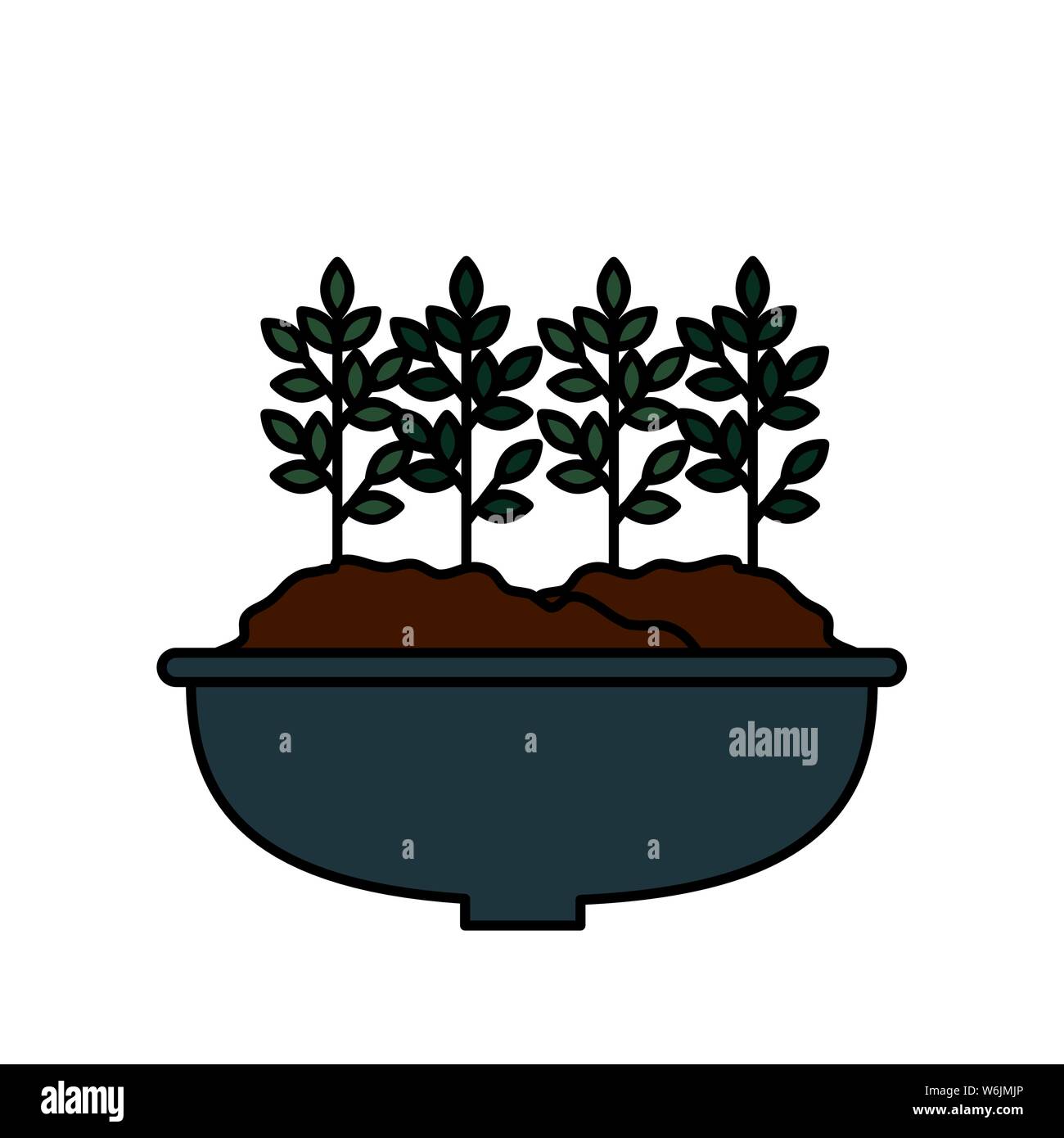 houseplant in pot natural icon Stock Vector Image & Art - Alamy