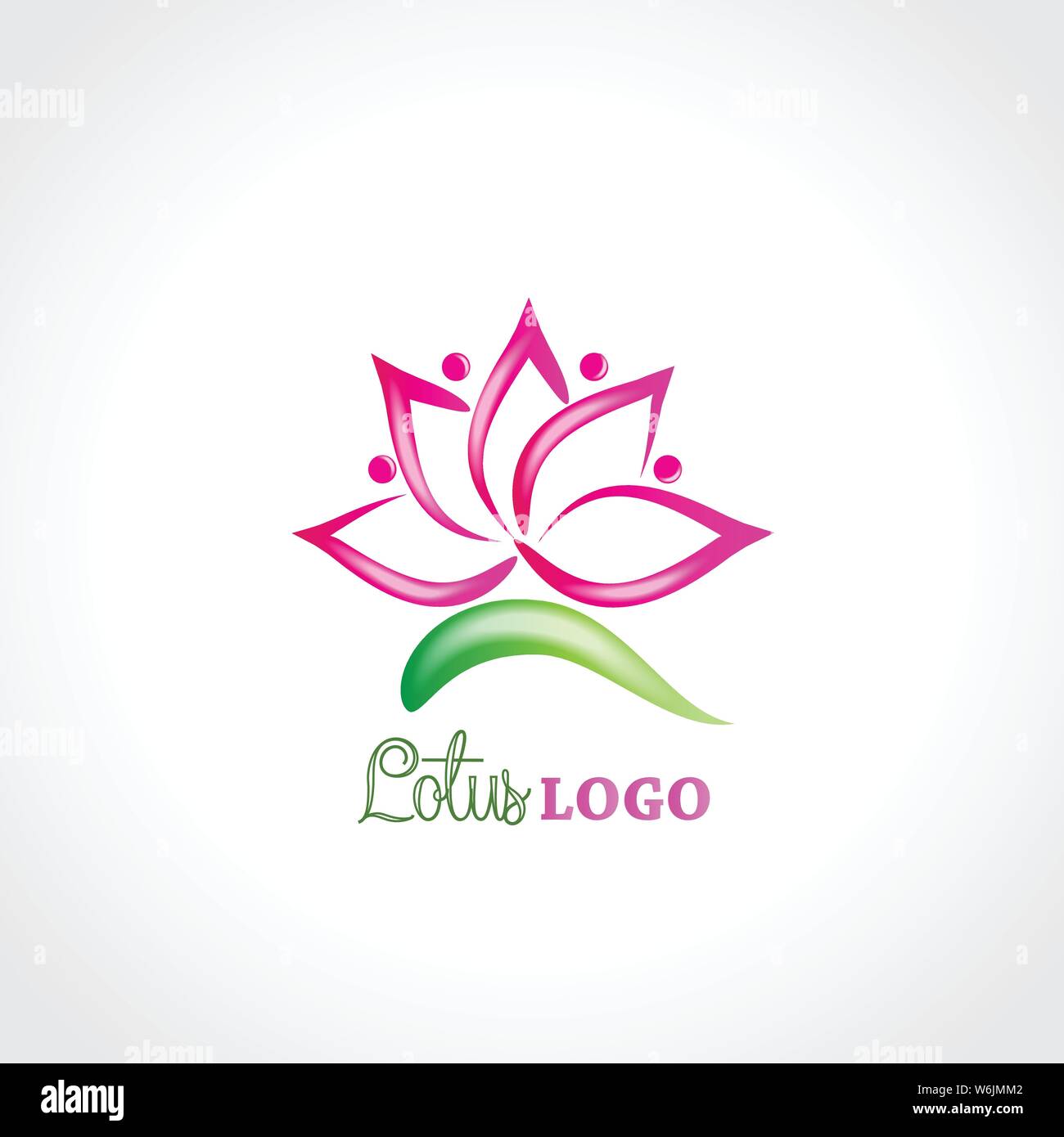 Lotus pink flower vector Stock Vector Image & Art - Alamy