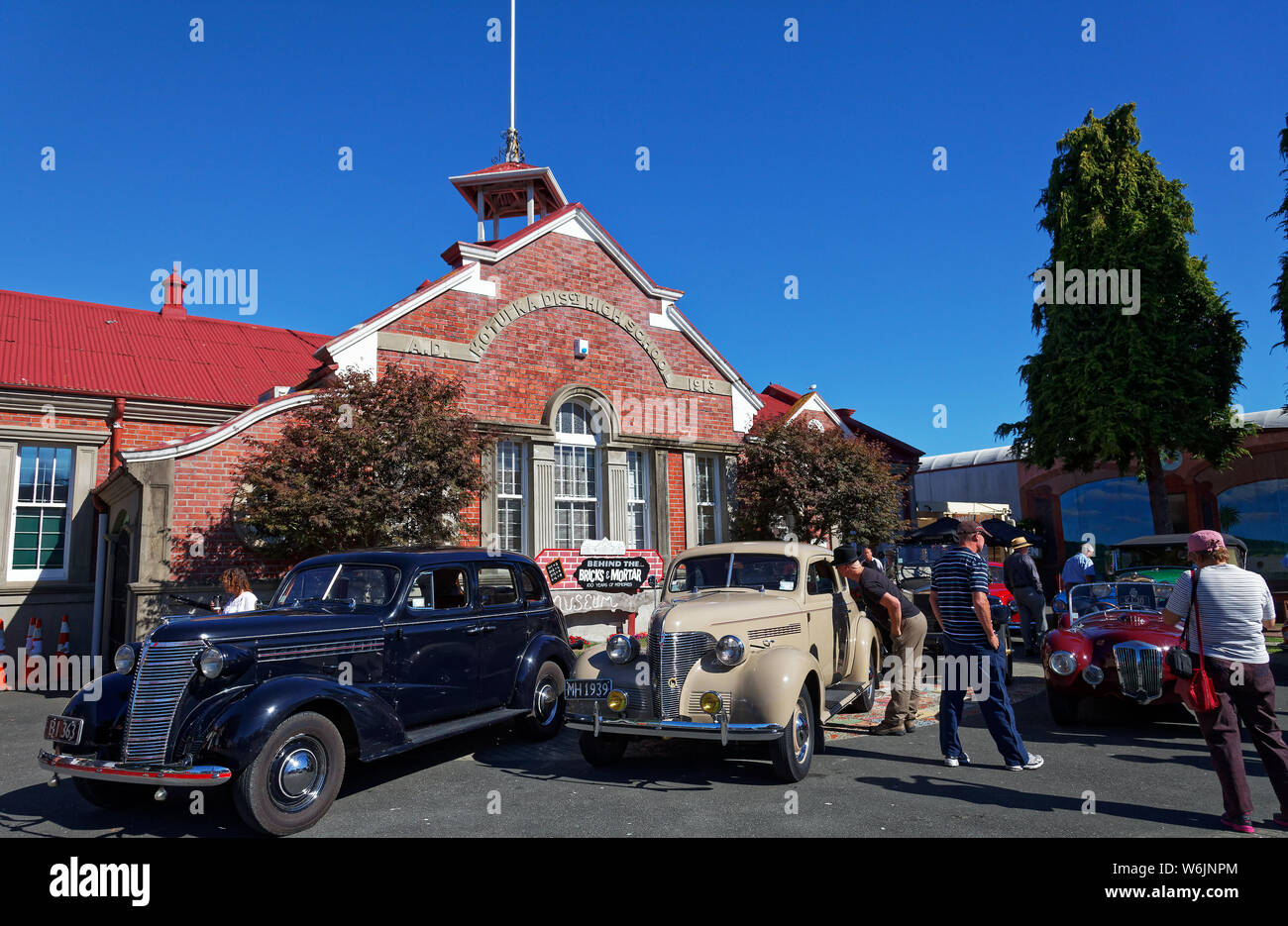 Motueka, Tasman/New Zealand February 17, 2013 Vintage car show in