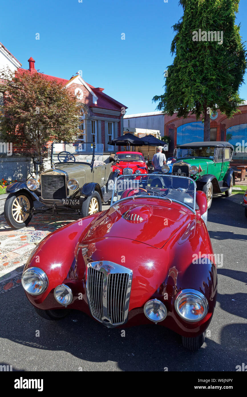 Motueka, Tasman/New Zealand February 17, 2013 Vintage car show in