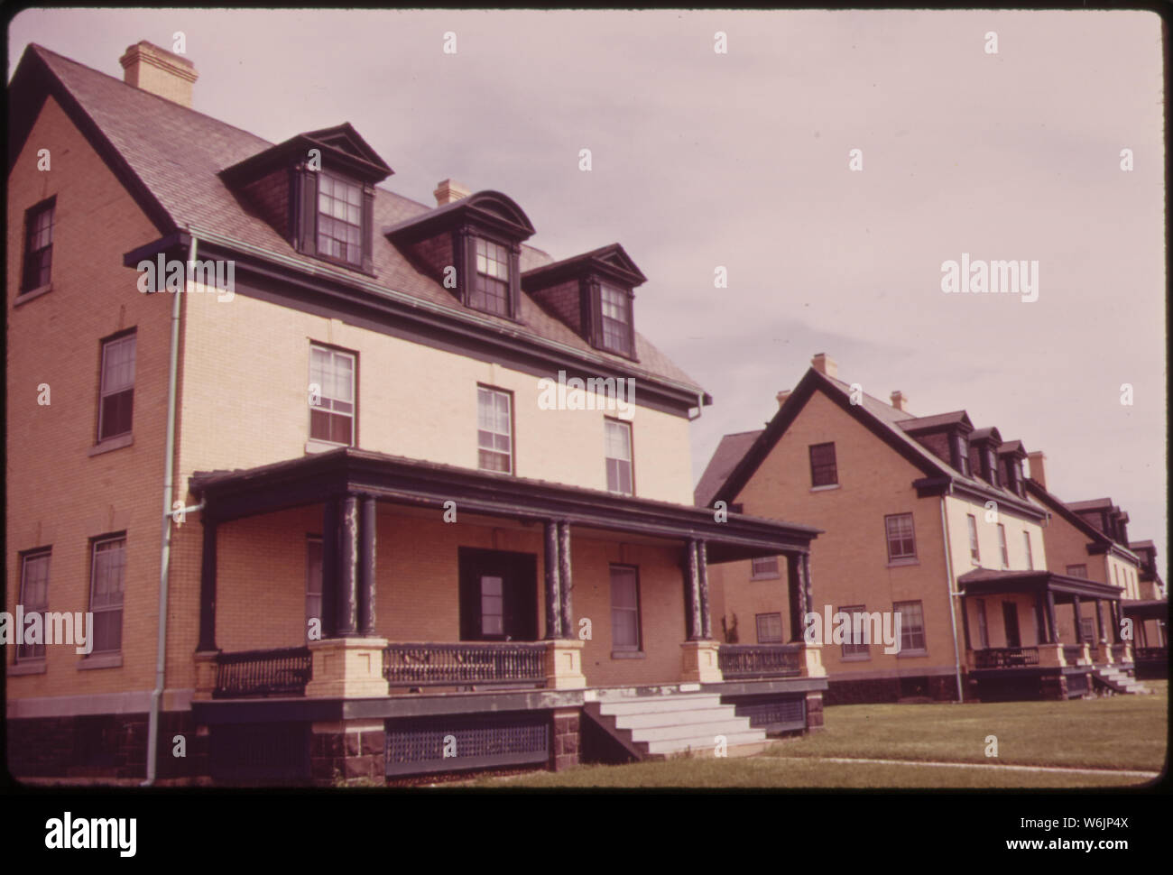 OFFICERS' ROW AT FORT HANCOCK, SANDY HOOK Stock Photo Alamy