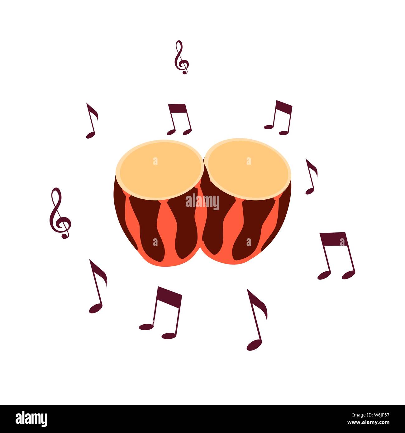 drum percussion instrument note music design background vector