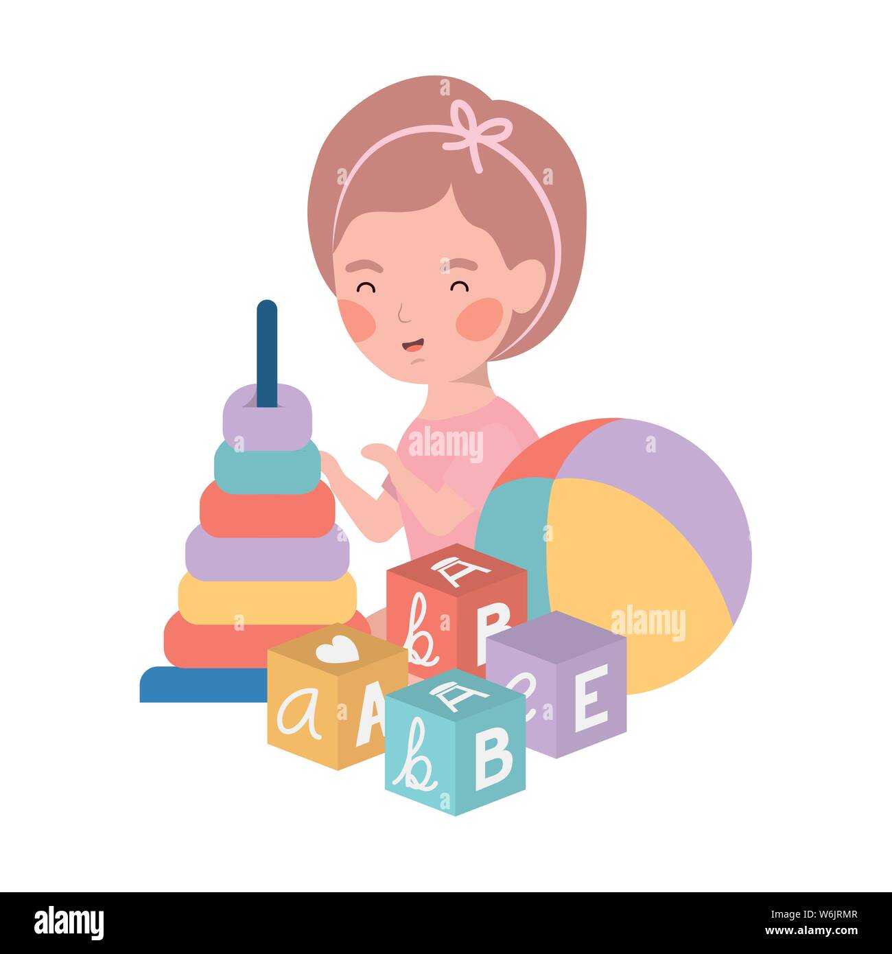 Isolated baby girl design vector illustration Stock Vector Image & Art ...