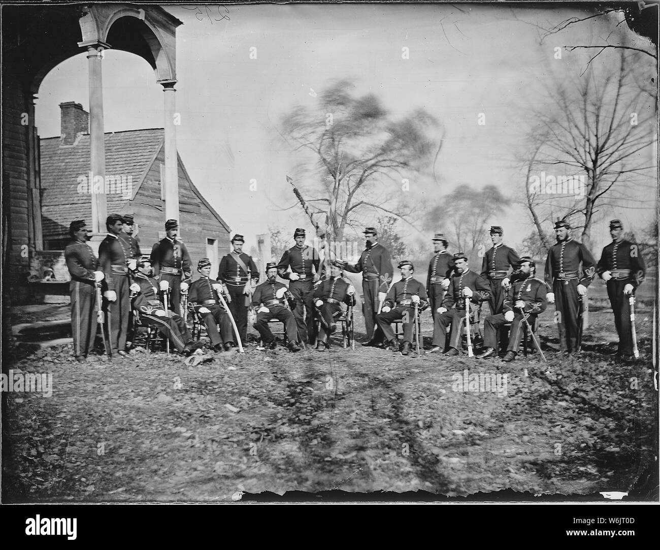 Officers of 164th Infantry Stock Photo - Alamy