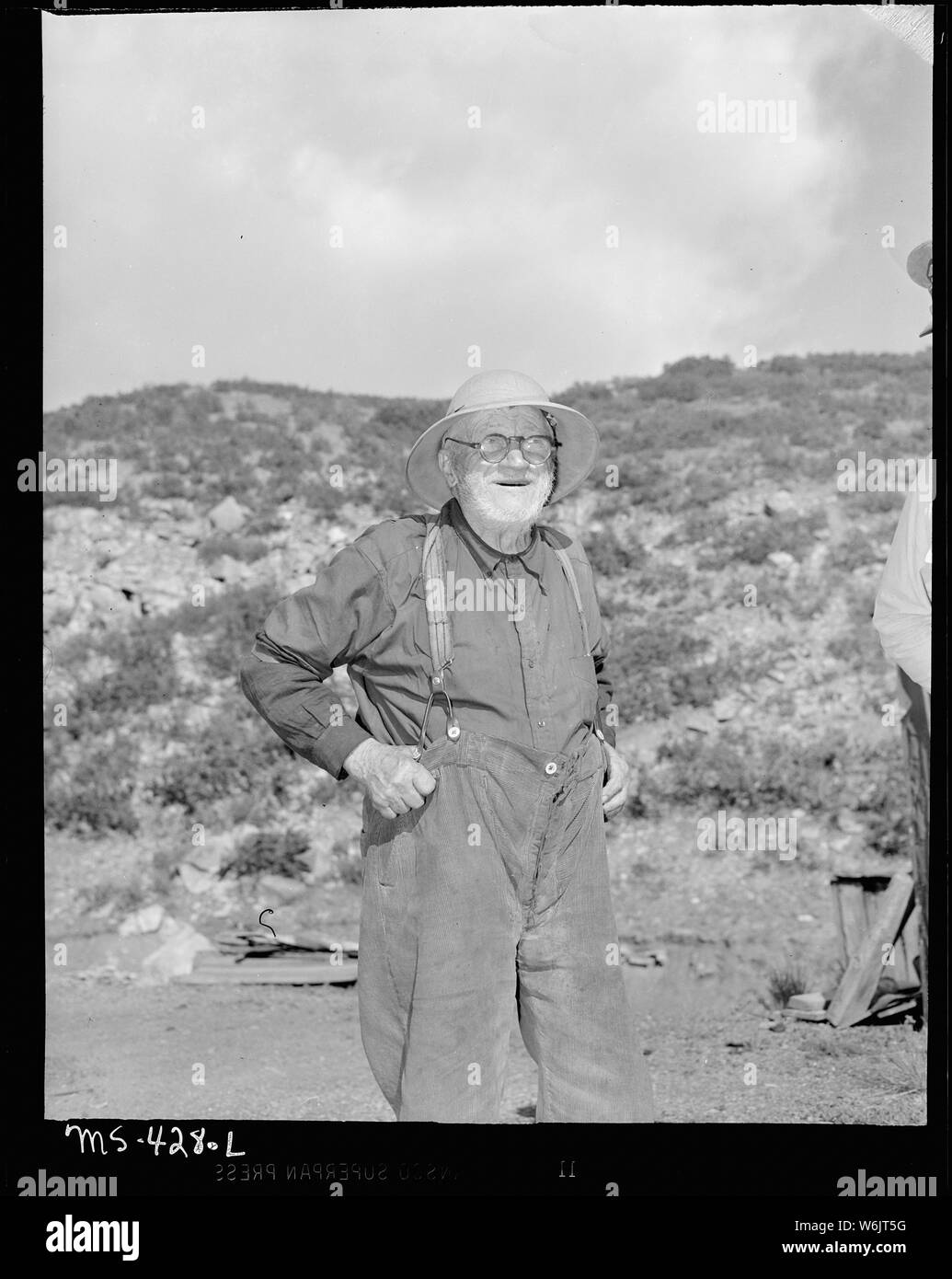 Old retired miner living in company housing project. The Bear Canyon Coal Company, Bear Canyon