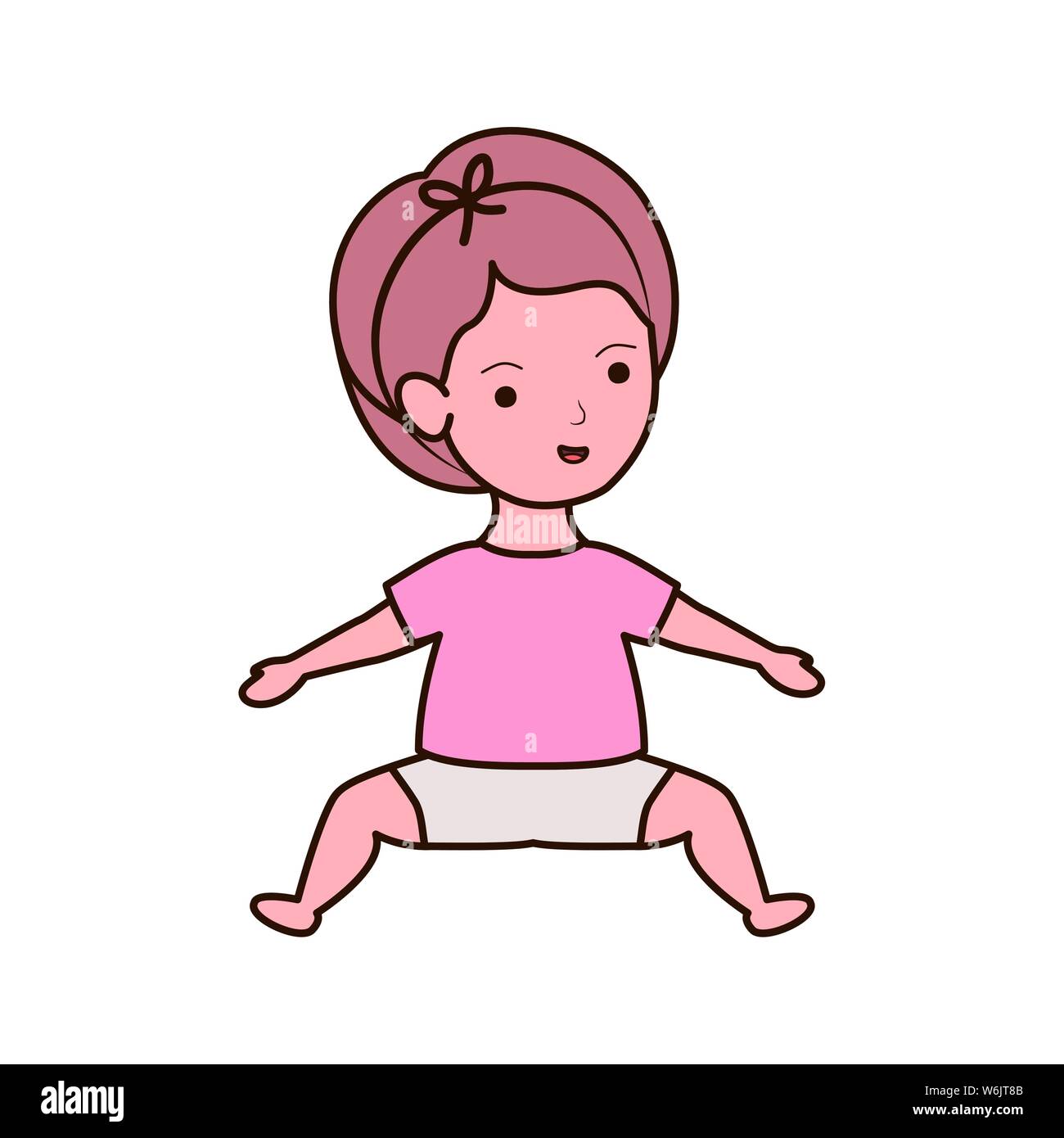 Isolated baby girl design vector illustration Stock Vector Image & Art ...