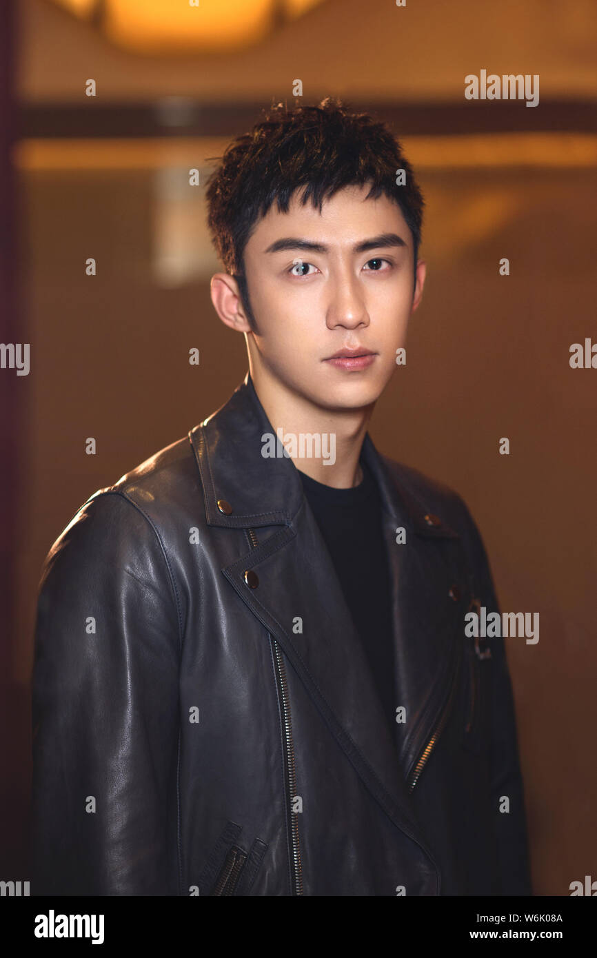 Chinese actor and model Huang Jingyu, also known as Johnny Huang, poses ...