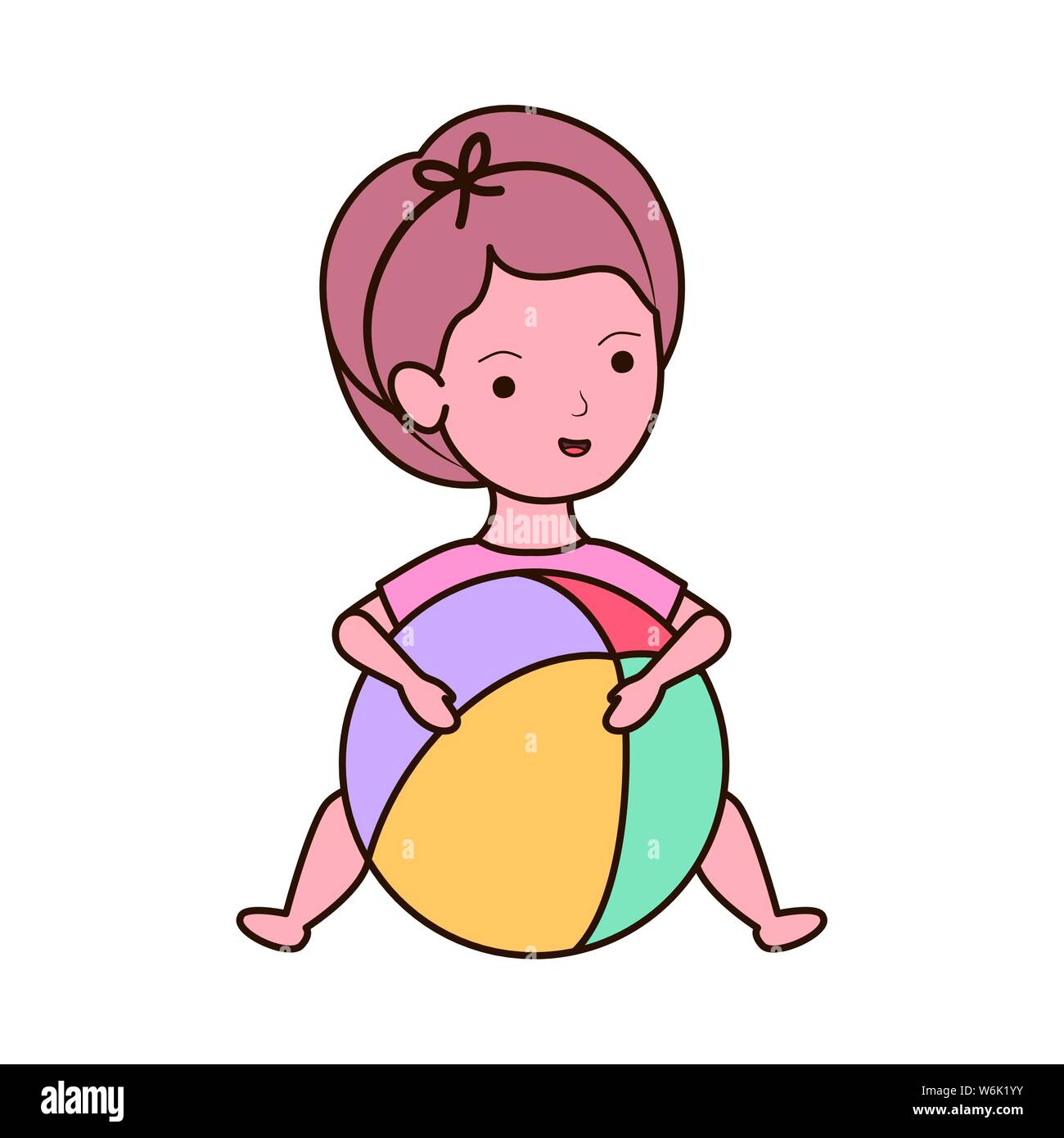 Isolated baby girl design vector illustration Stock Vector Image & Art ...