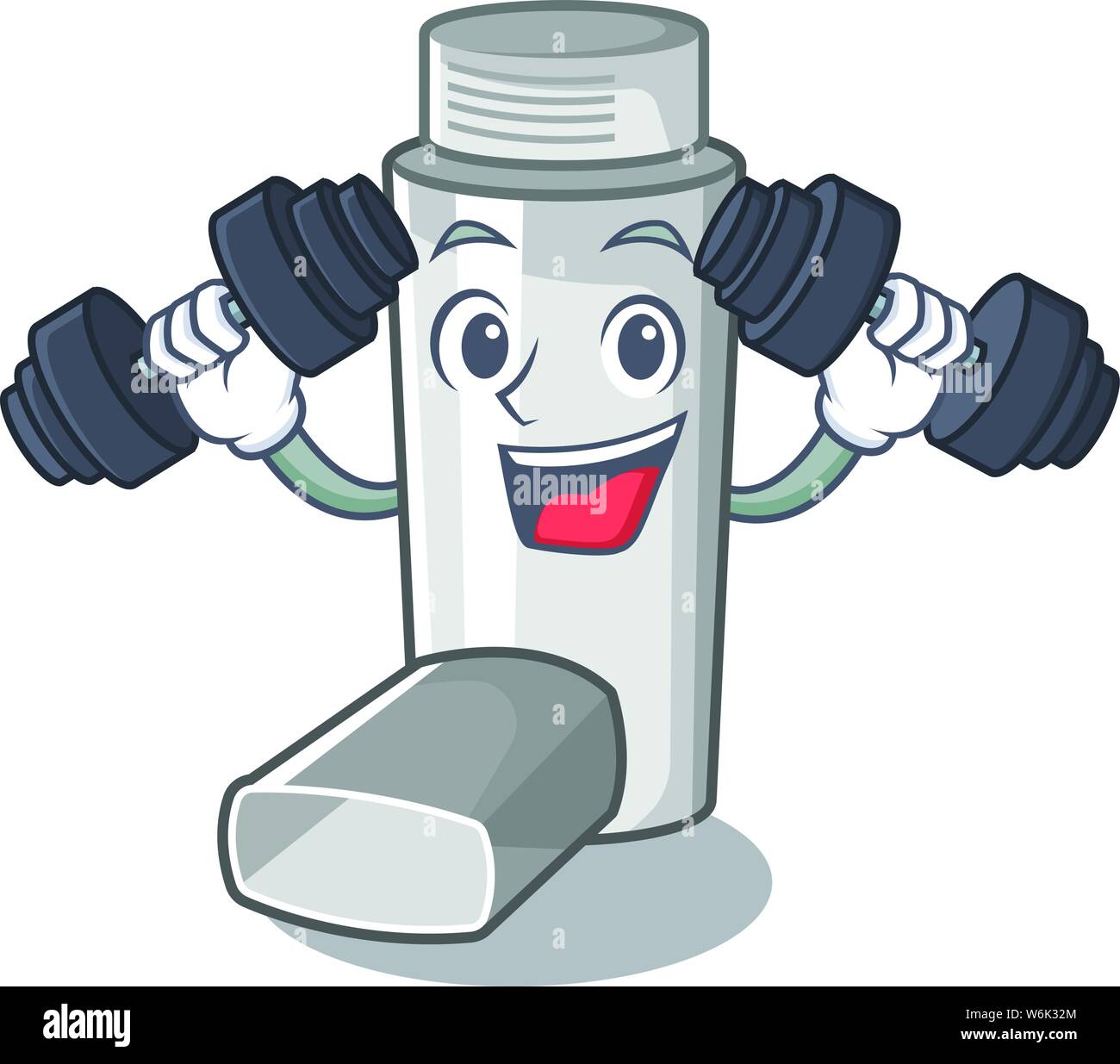 Fitness asthma inhaler in the cartoon shape Stock Vector Image & Art - Alamy