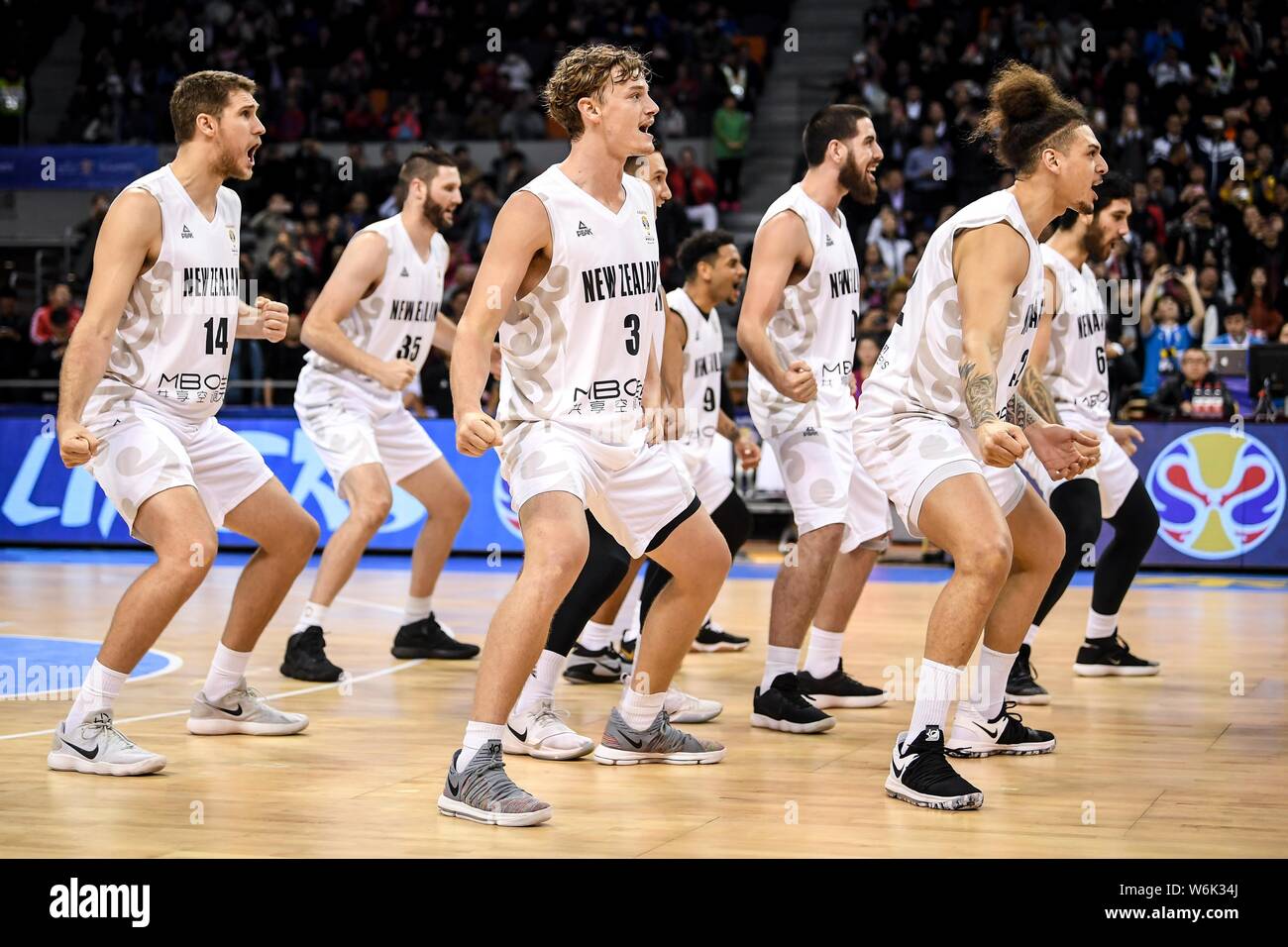 Players of New Zealand perform kiwi haka dance to cheer up in their Group A  third round match against China during the 2019 FIBA Basketball World Cup  Stock Photo - Alamy
